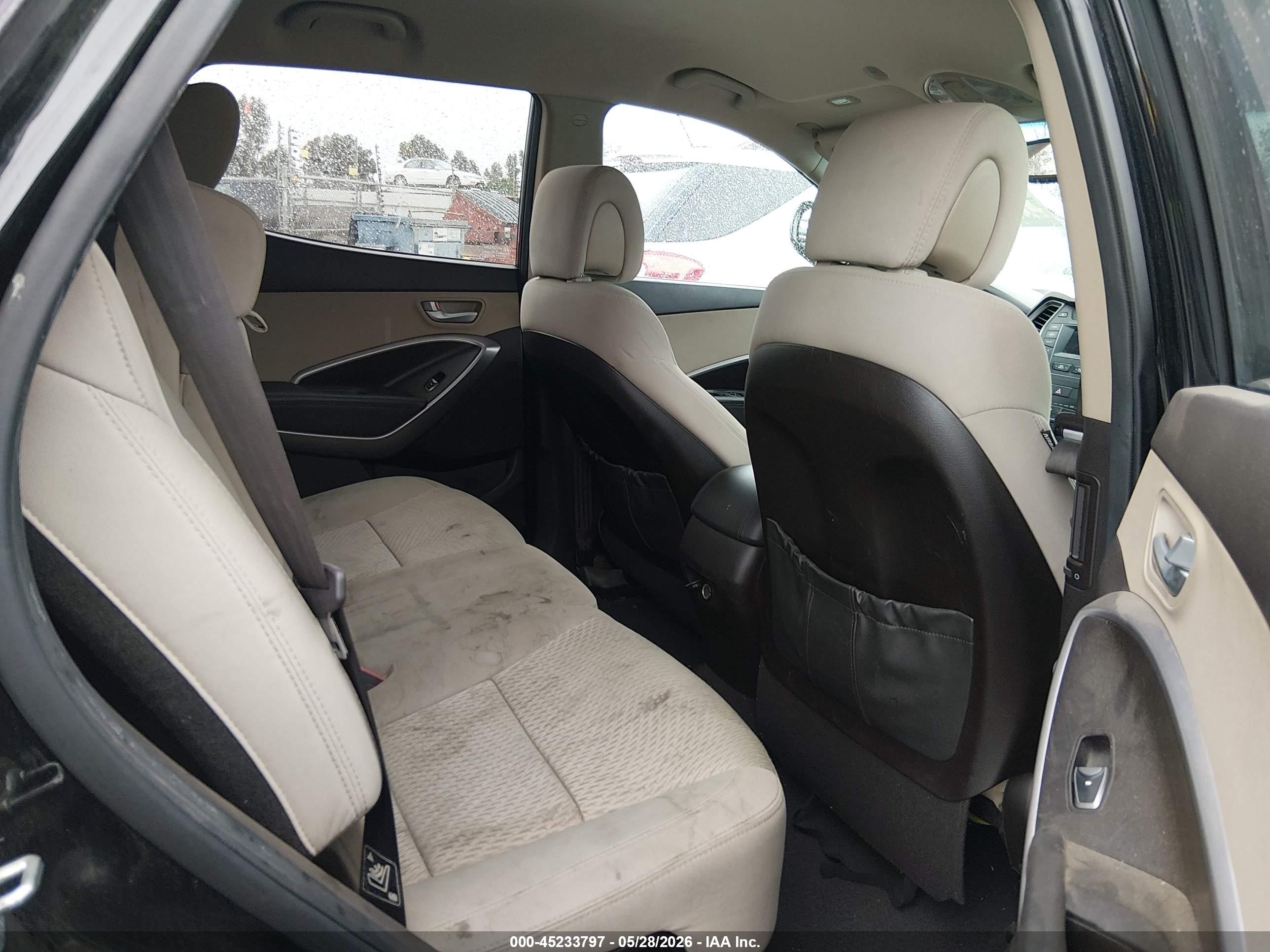 2015 Hyundai Santa Fe Sport 2.4l Black vin: 5XYZU3LB2FG294577