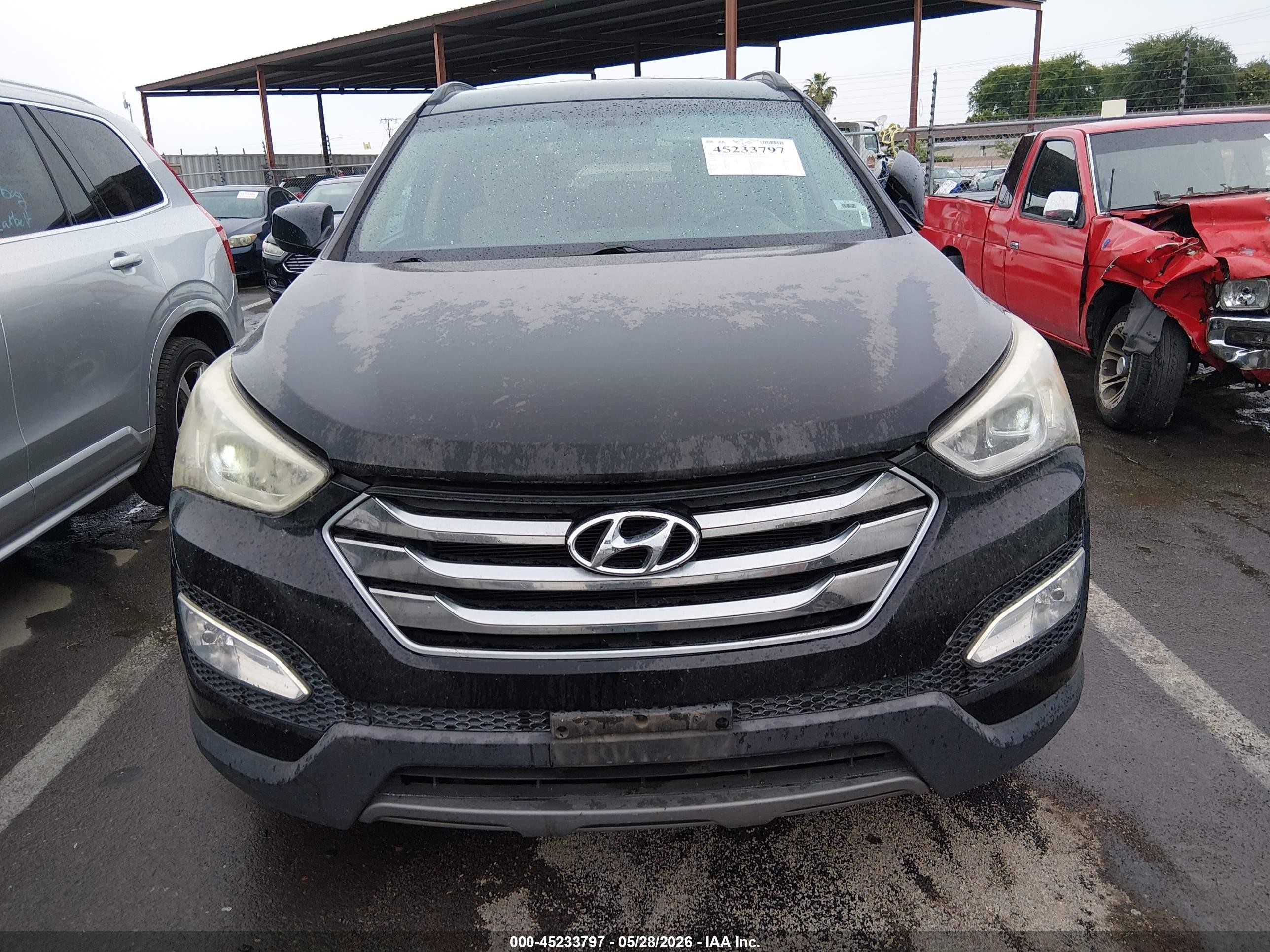2015 Hyundai Santa Fe Sport 2.4l Black vin: 5XYZU3LB2FG294577