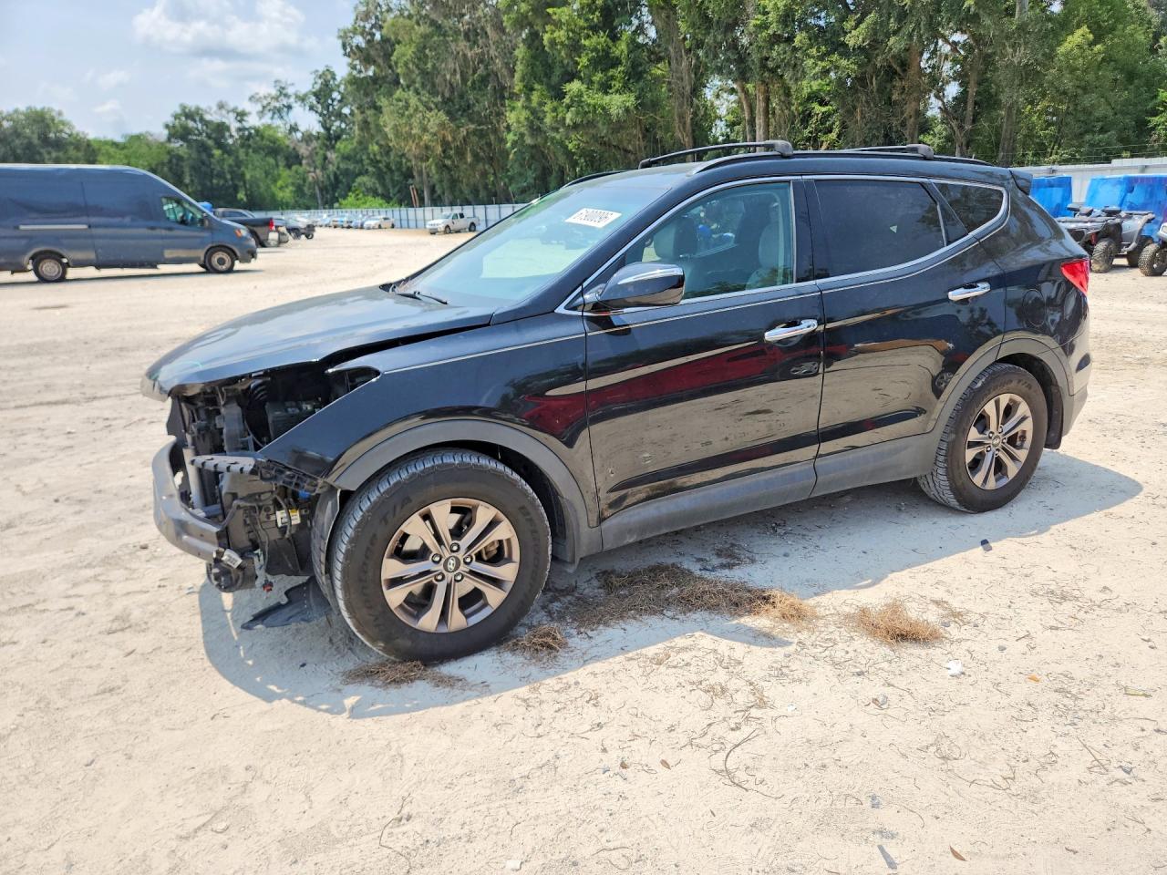 2015 Hyundai Santa Fe Sport 2.4l Black vin: 5XYZU3LB2FG304878