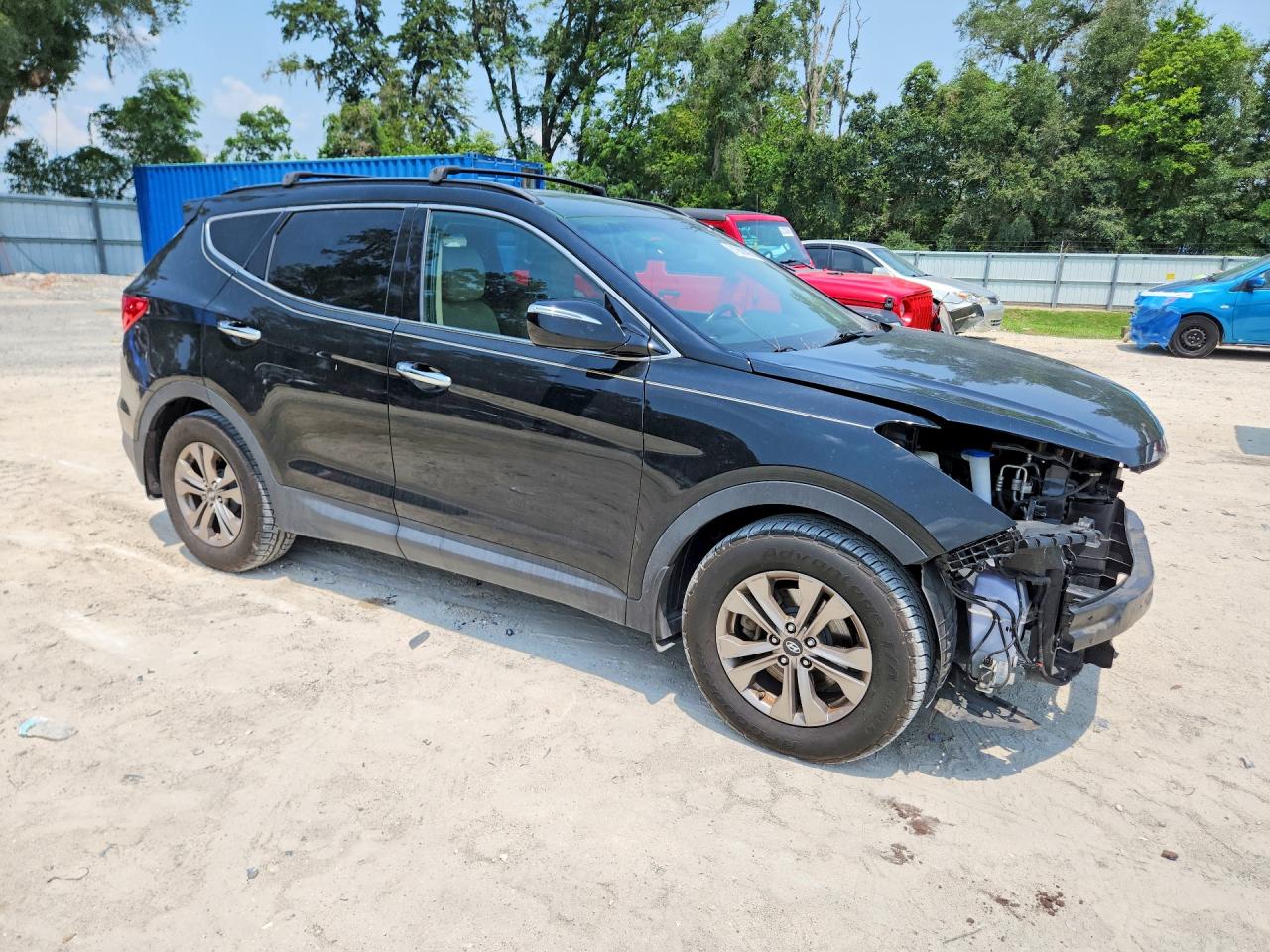 2015 Hyundai Santa Fe Sport 2.4l Черный vin: 5XYZU3LB2FG304878