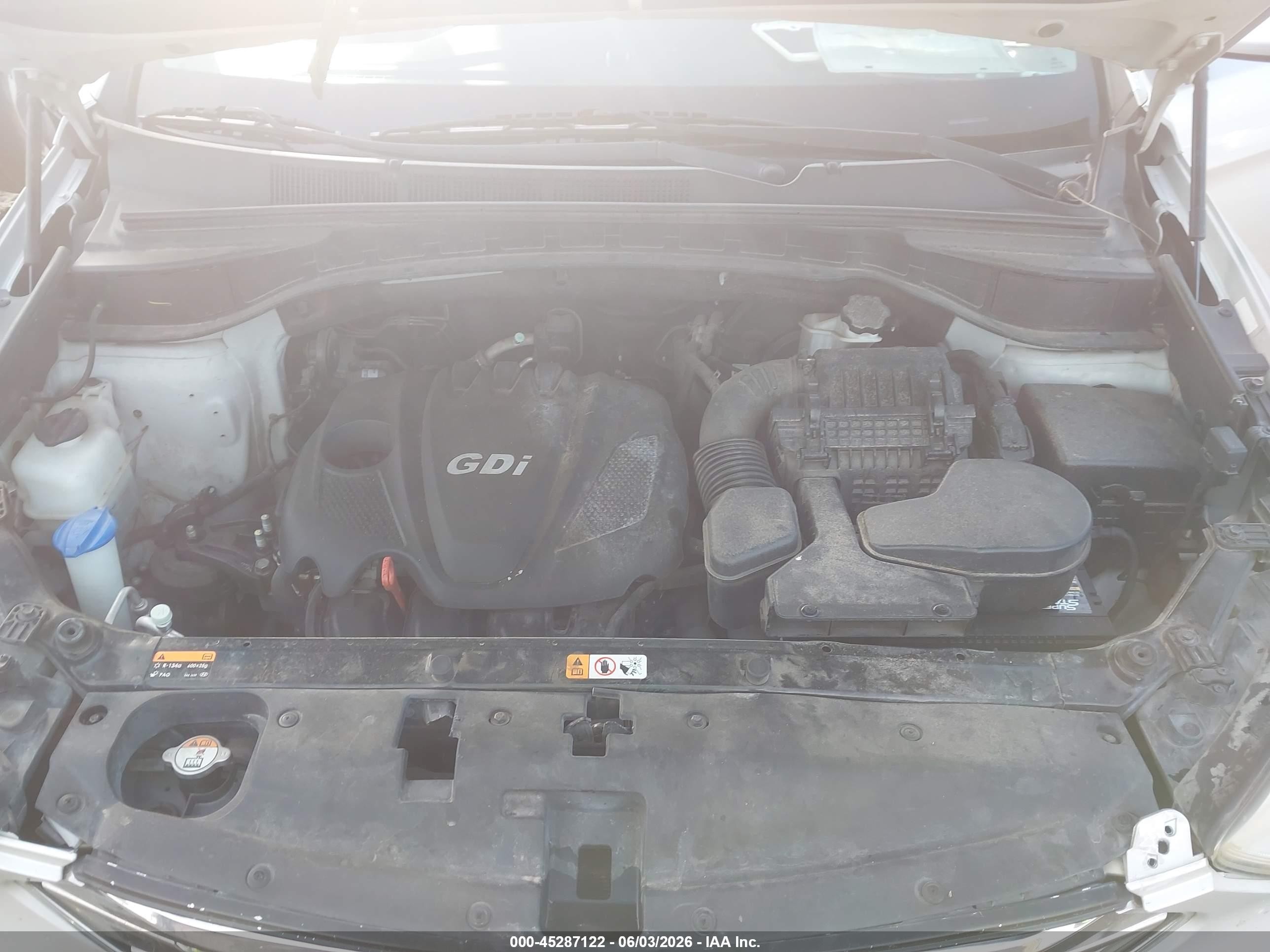 2013 Hyundai Santa Fe Sport Gray vin: 5XYZU3LB3DG033522