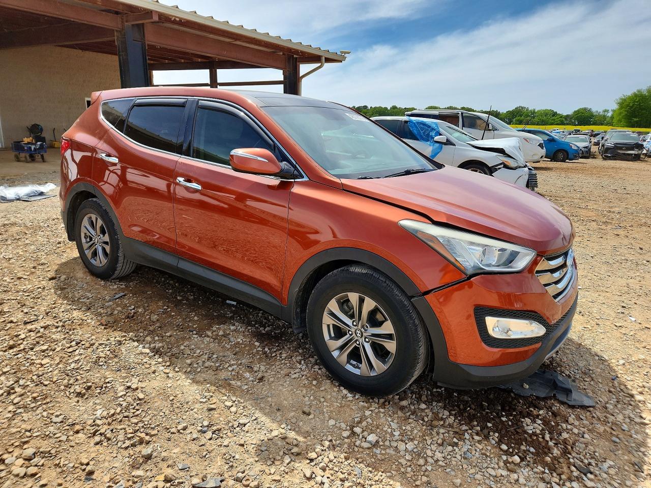 2013 Hyundai Santa Fe Sport 2.4l Оранжевый vin: 5XYZU3LB3DG058887