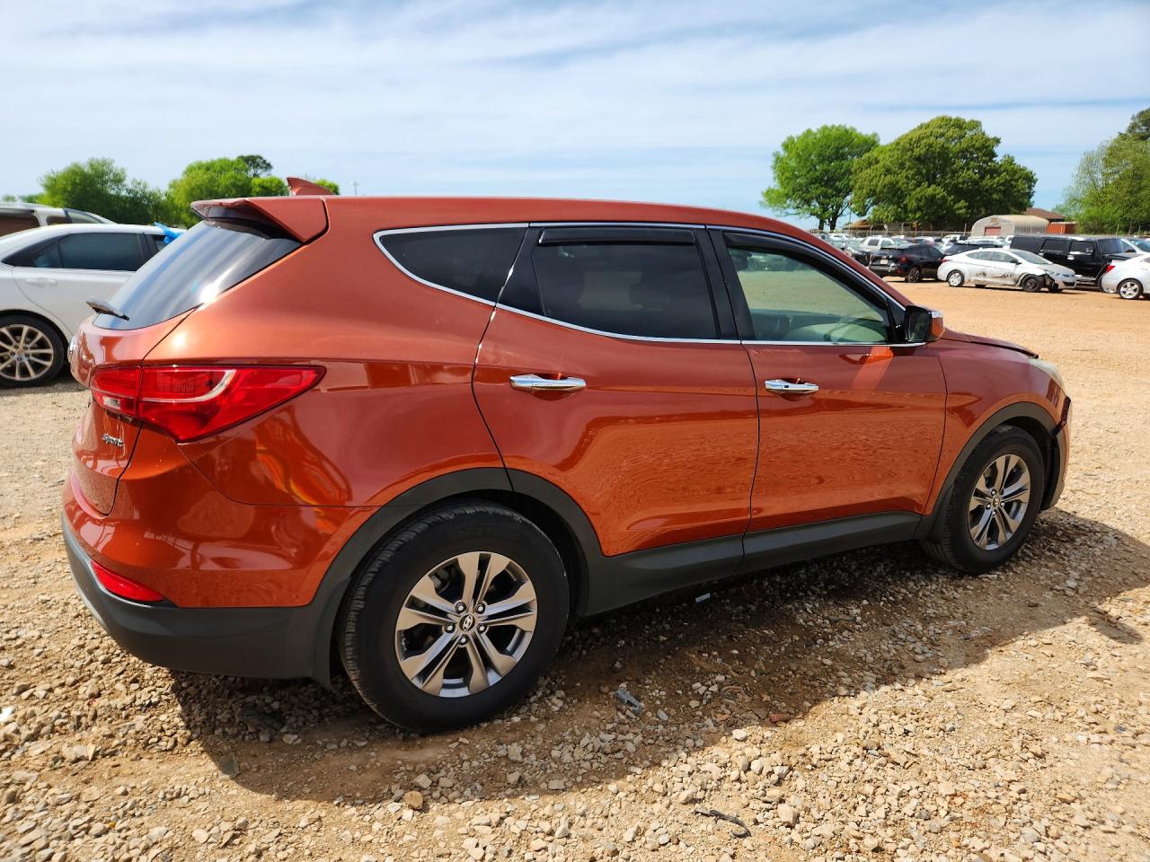 2013 Hyundai Santa Fe Sport 2.4l Оранжевый vin: 5XYZU3LB3DG058887