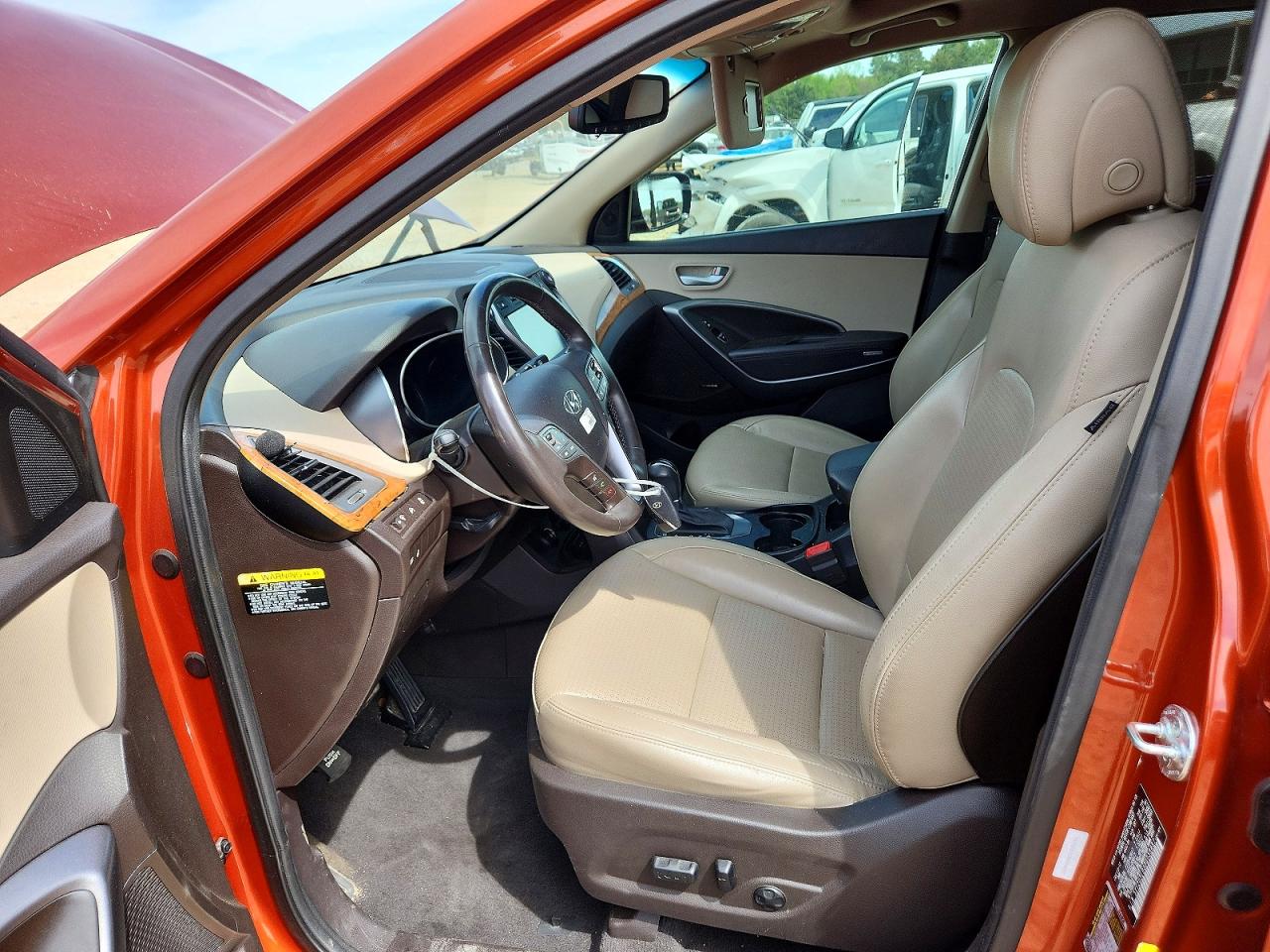 2013 Hyundai Santa Fe Sport 2.4l Оранжевый vin: 5XYZU3LB3DG058887