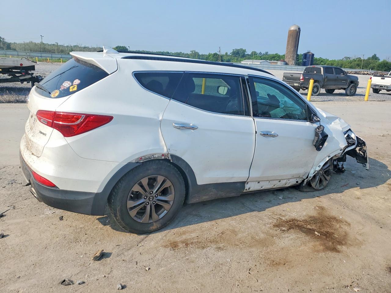 2013 Hyundai Santa Fe Sport 2.4l Белый vin: 5XYZU3LB3DG070053