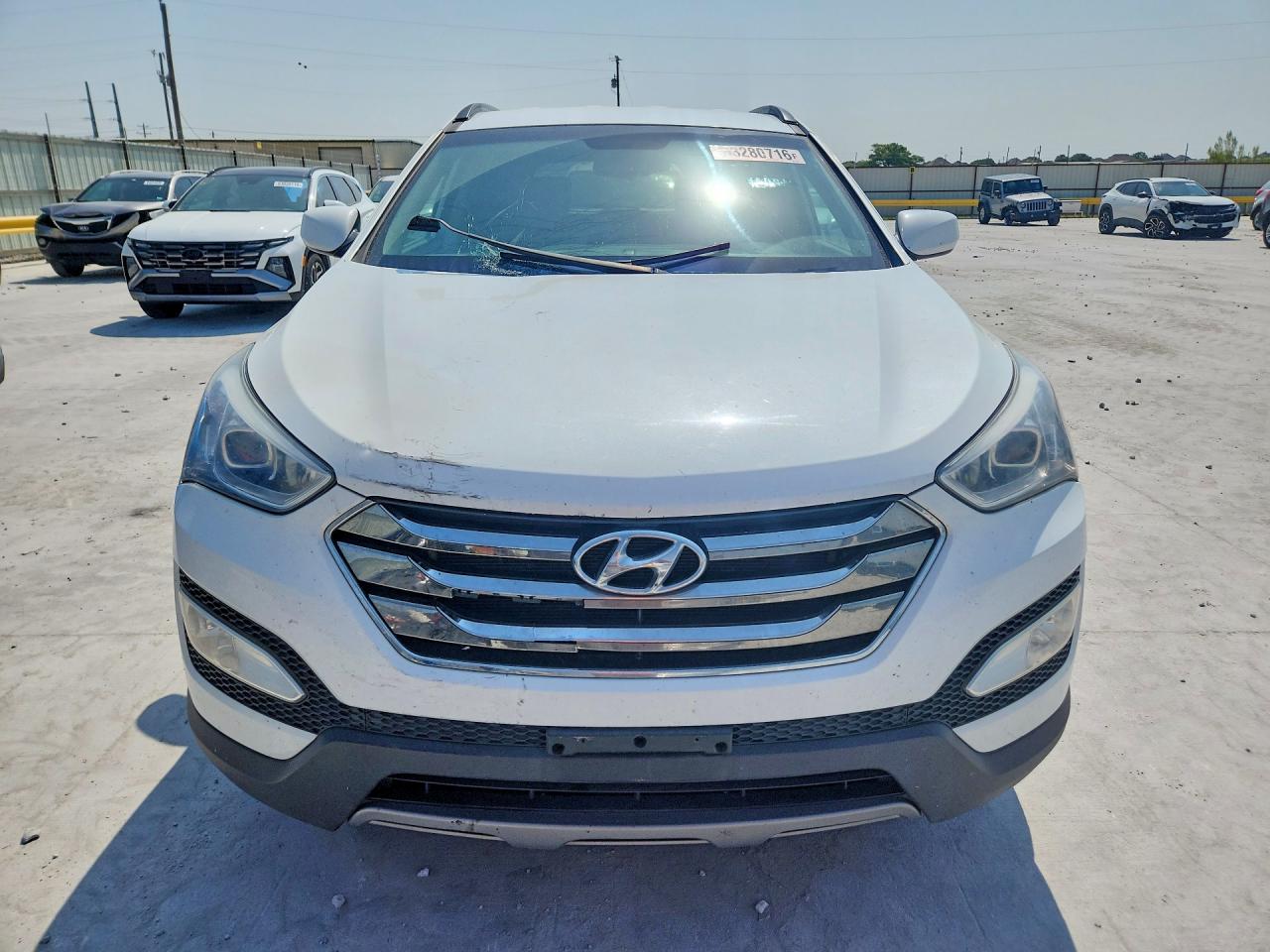 2013 Hyundai Santa Fe Sport 2.4l White vin: 5XYZU3LB3DG077858