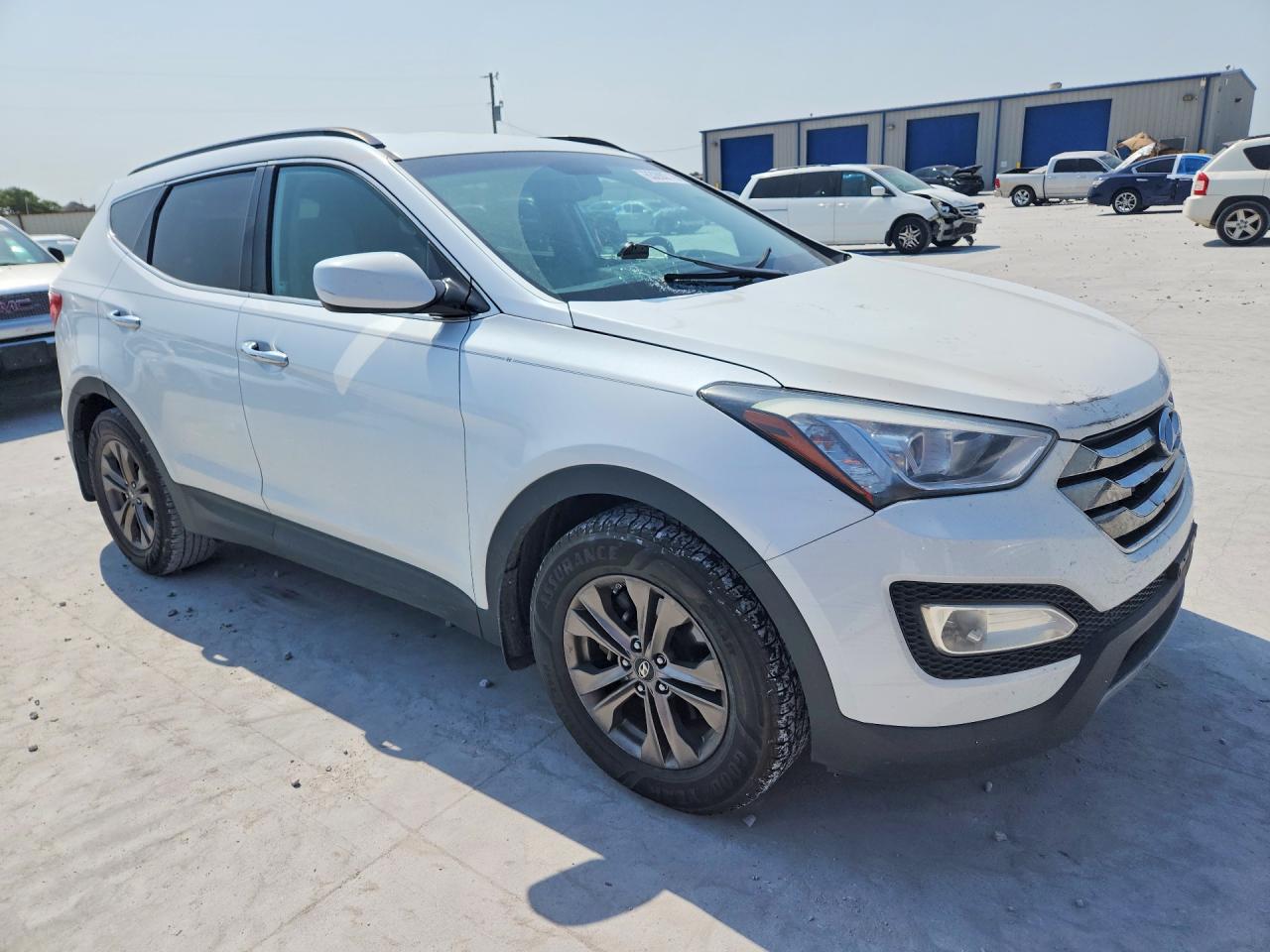 2013 Hyundai Santa Fe Sport 2.4l White vin: 5XYZU3LB3DG077858