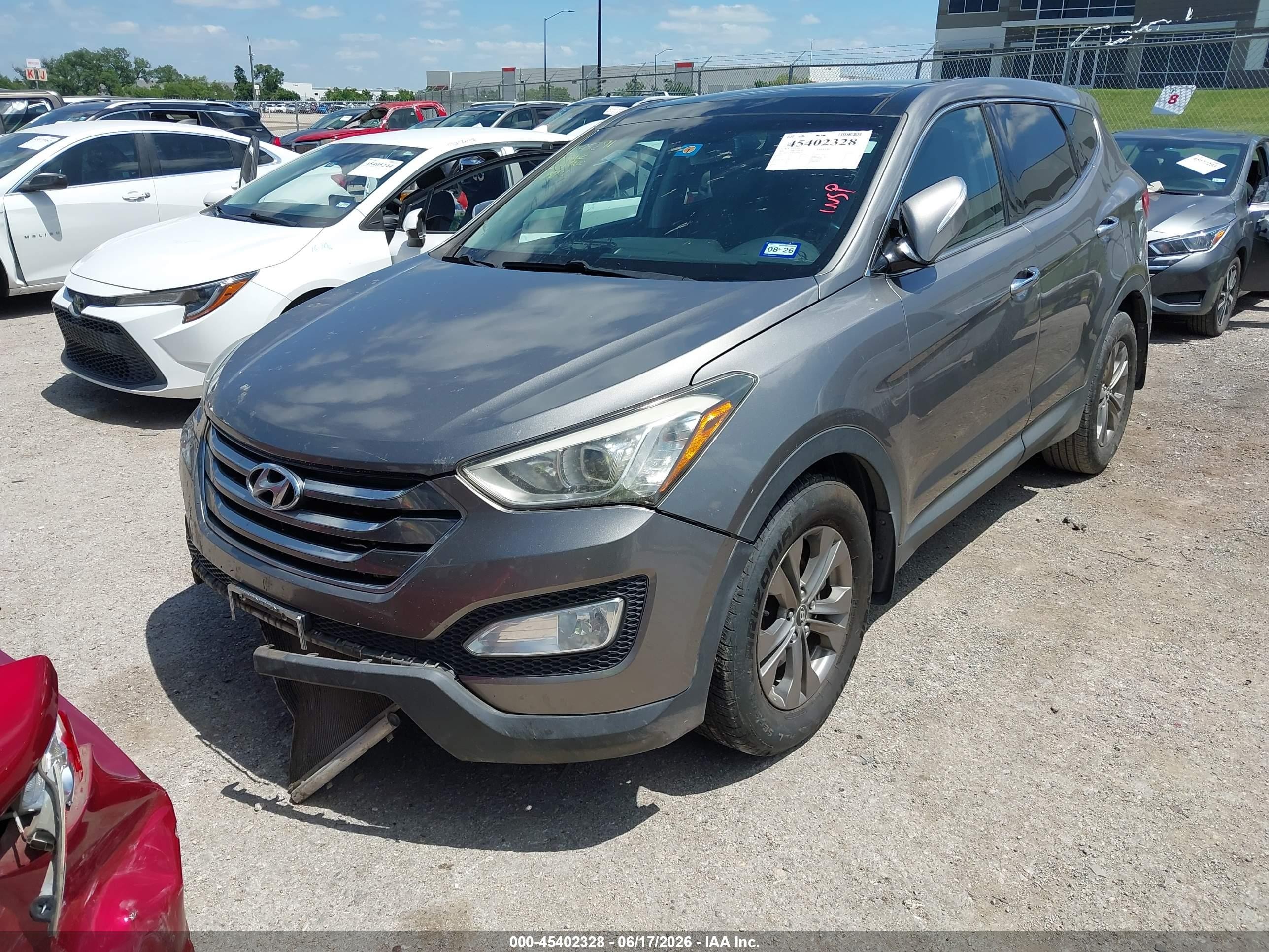 2013 Hyundai Santa Fe Sport Brown vin: 5XYZU3LB3DG084924