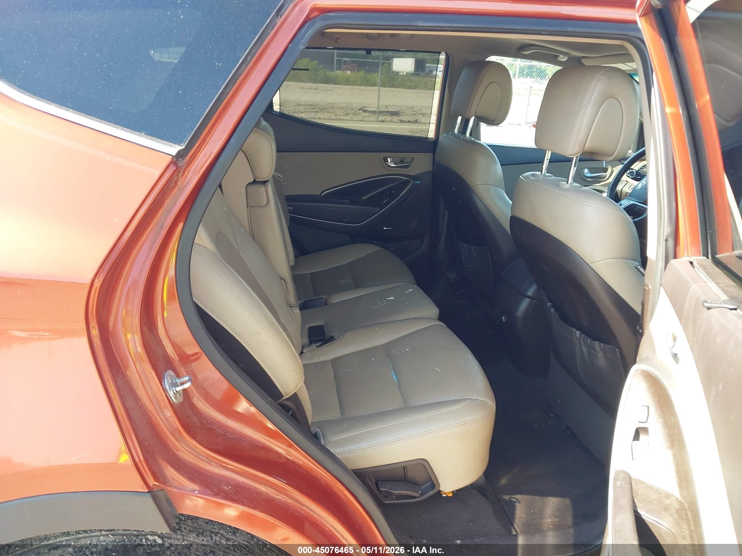 2013 Hyundai Santa Fe Sport Orange vin: 5XYZU3LB3DG088083