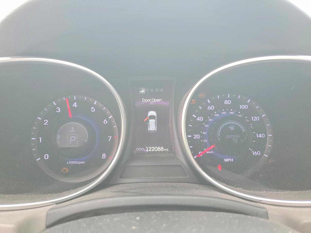 2013 Hyundai Santa Fe Sport 2.4l Blue vin: 5XYZU3LB3DG097687