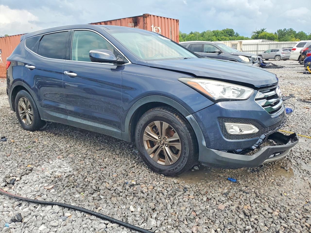 2013 Hyundai Santa Fe Sport 2.4l Blue vin: 5XYZU3LB3DG097687