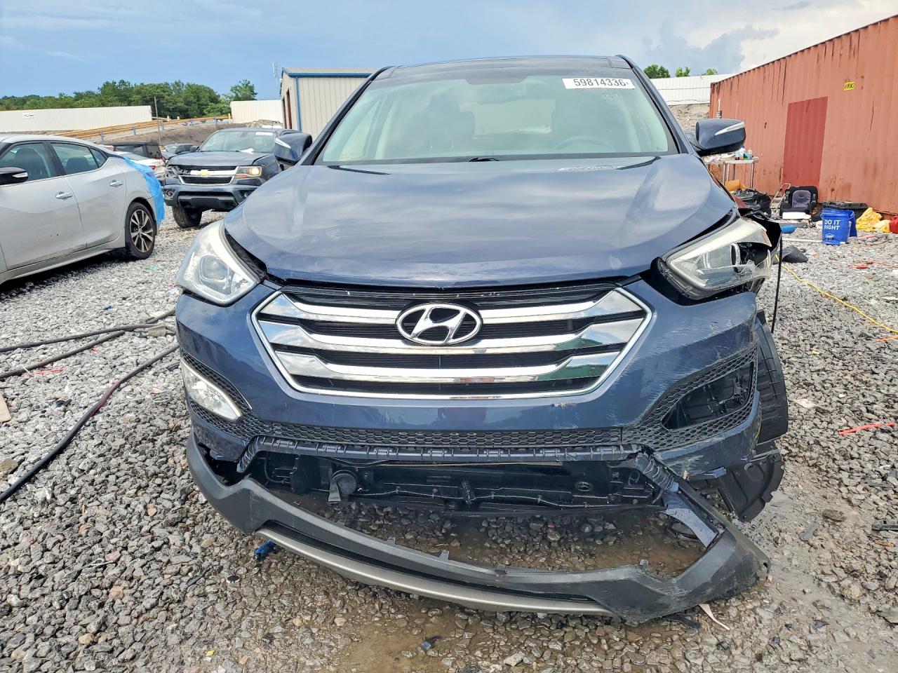 2013 Hyundai Santa Fe Sport 2.4l Blue vin: 5XYZU3LB3DG097687