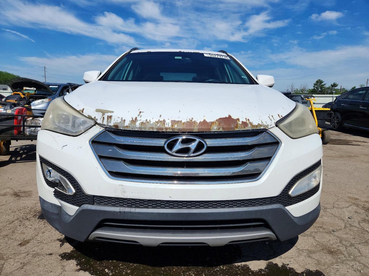 2014 Hyundai Santa Fe Sport 2.4l White vin: 5XYZU3LB3EG125764