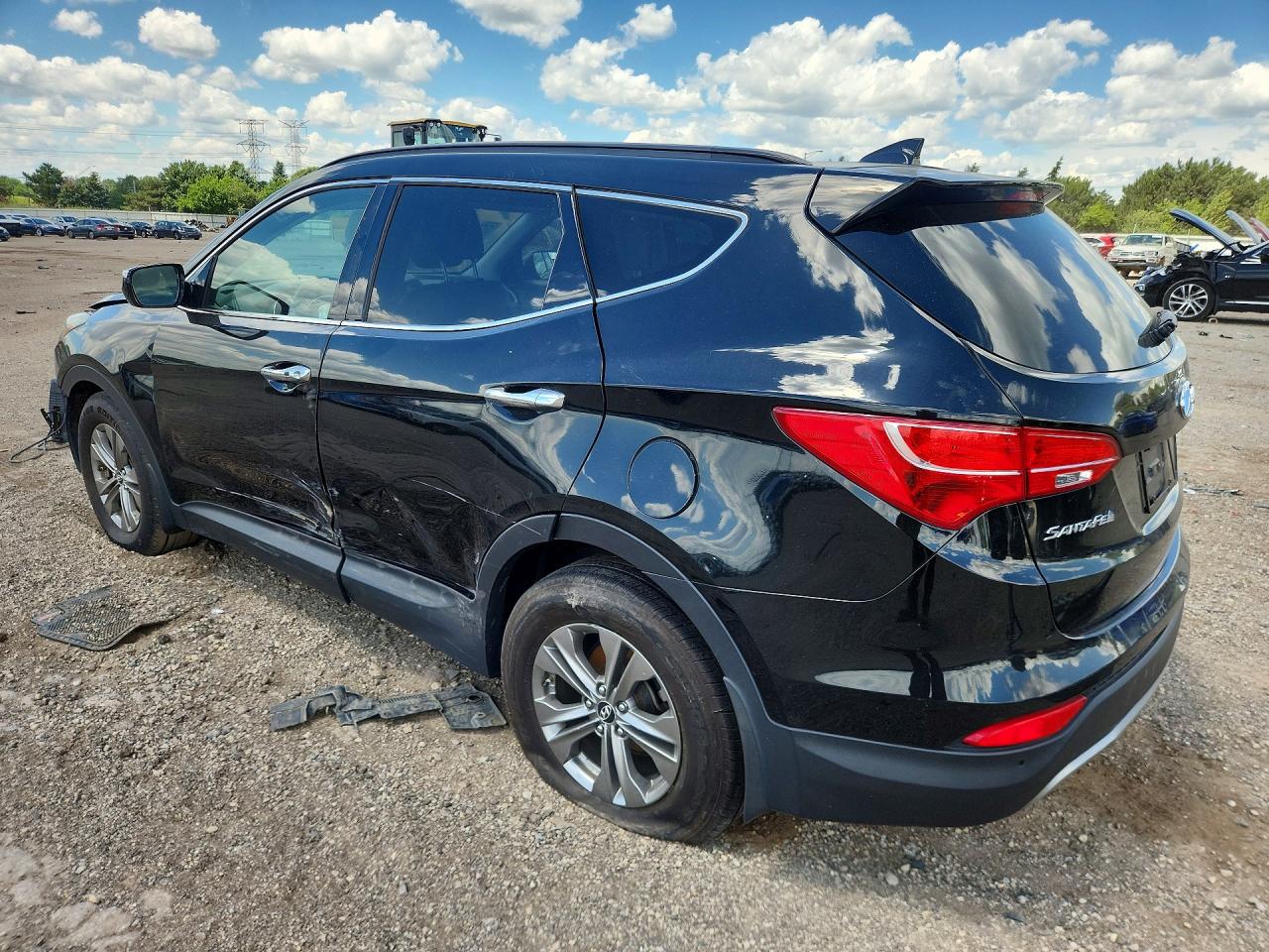 2014 Hyundai Santa Fe Sport 2.4l Black vin: 5XYZU3LB3EG136103