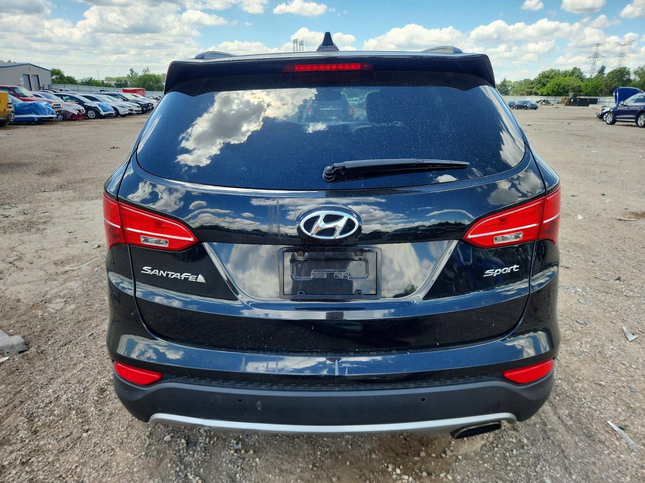 2014 Hyundai Santa Fe Sport 2.4l Black vin: 5XYZU3LB3EG136103