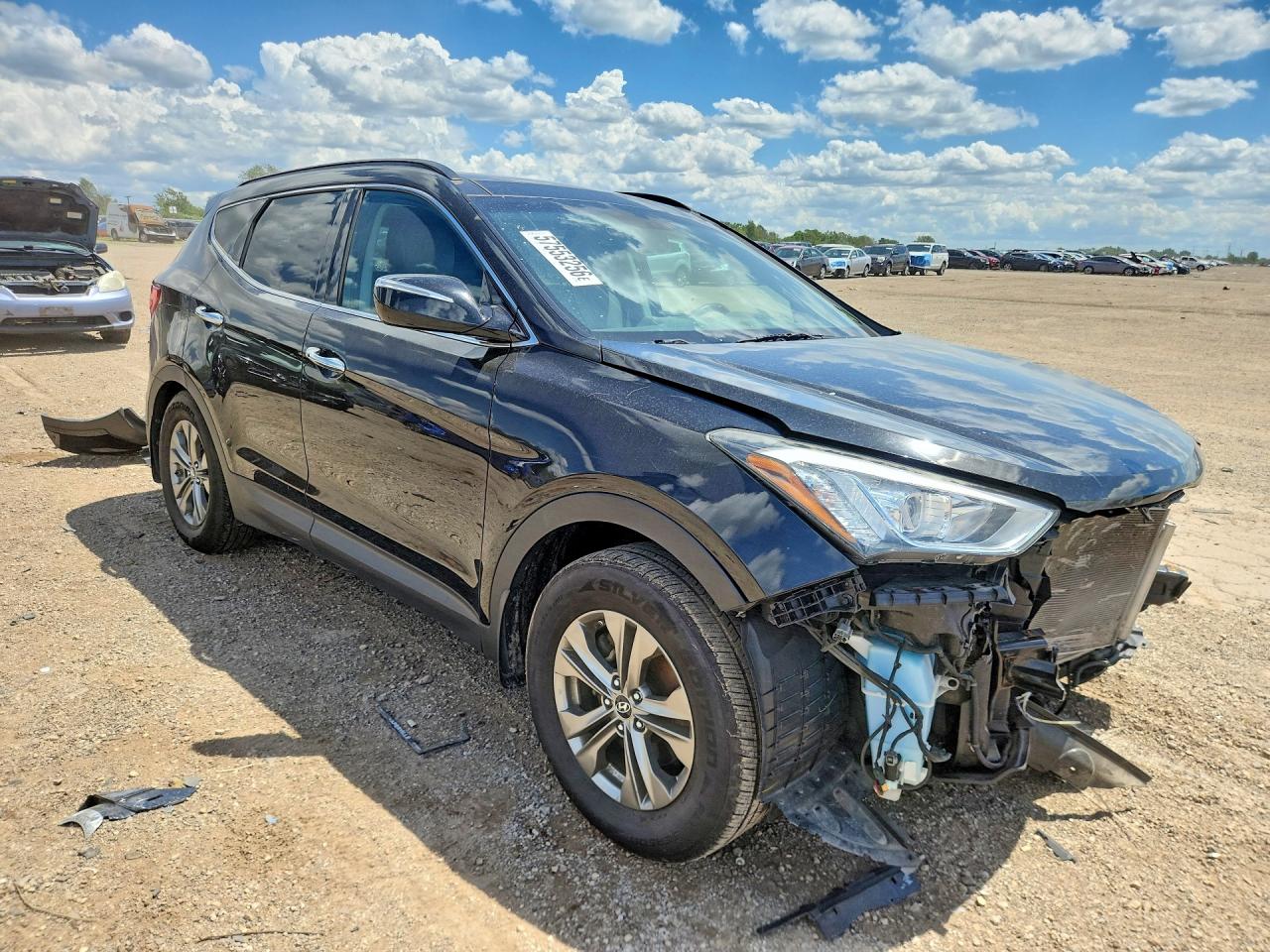 2014 Hyundai Santa Fe Sport 2.4l Black vin: 5XYZU3LB3EG136103