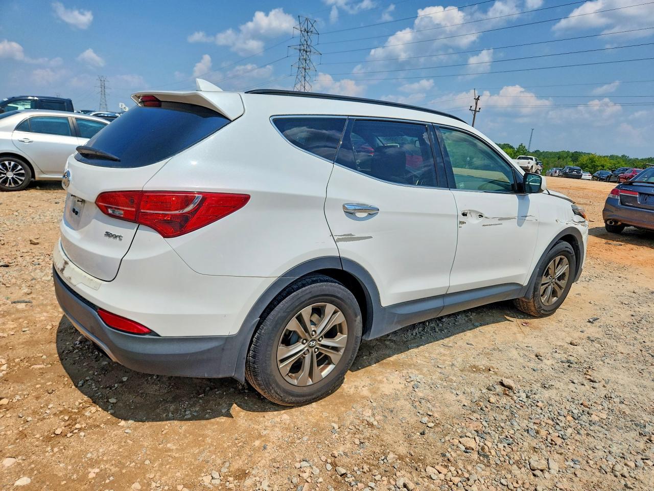 2014 Hyundai Santa Fe Sport 2.4l White vin: 5XYZU3LB3EG138689