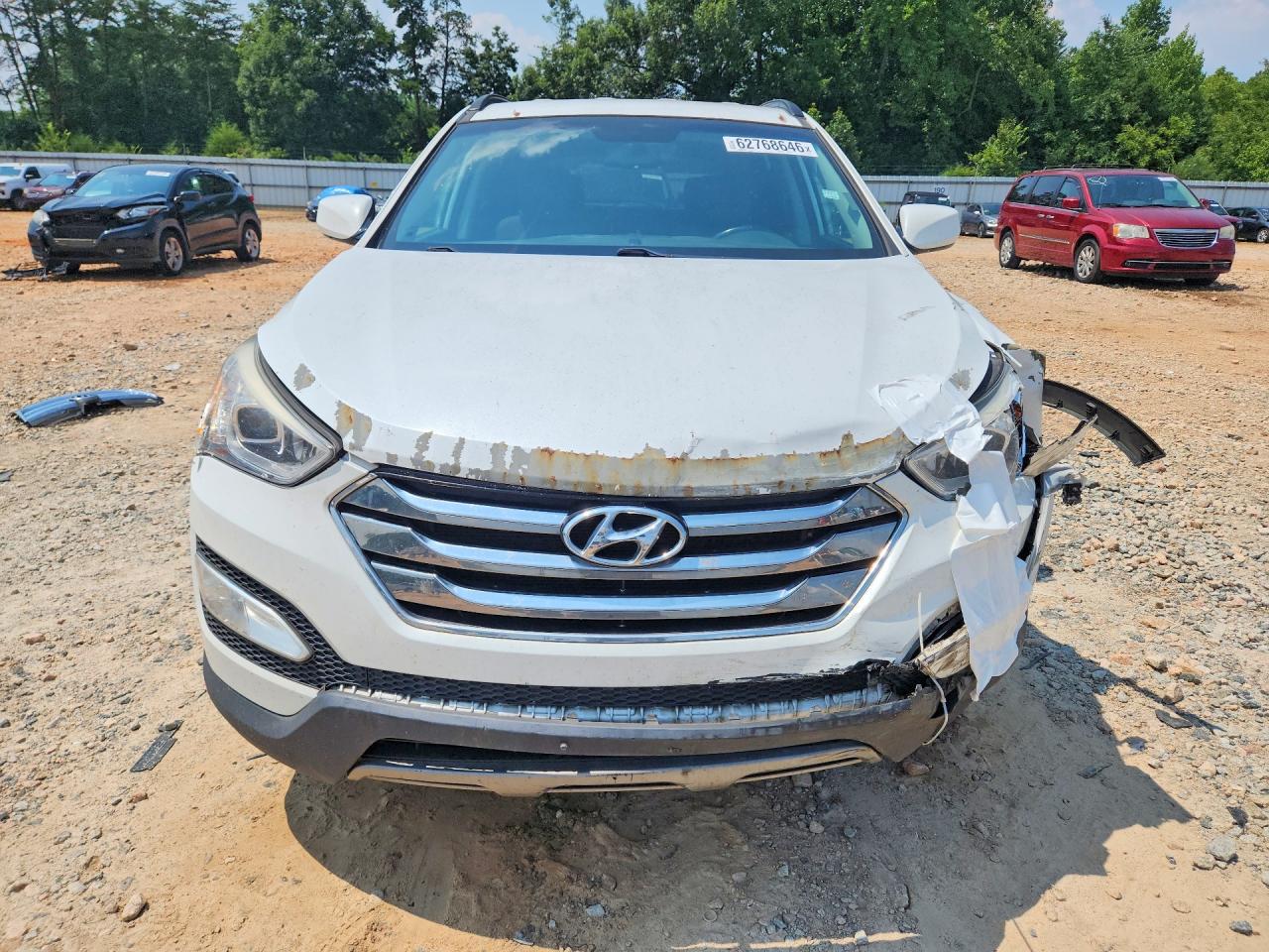 2014 Hyundai Santa Fe Sport 2.4l White vin: 5XYZU3LB3EG138689