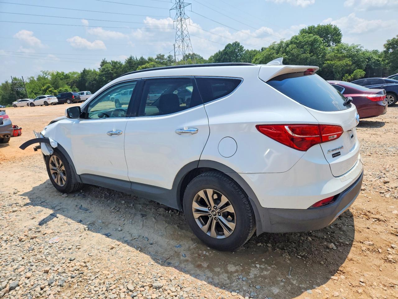 2014 Hyundai Santa Fe Sport 2.4l White vin: 5XYZU3LB3EG138689