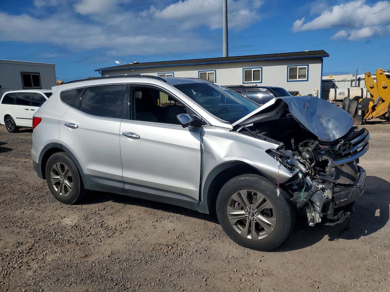 2014 Hyundai Santa Fe Sport 2.4l Серебряный vin: 5XYZU3LB3EG140040