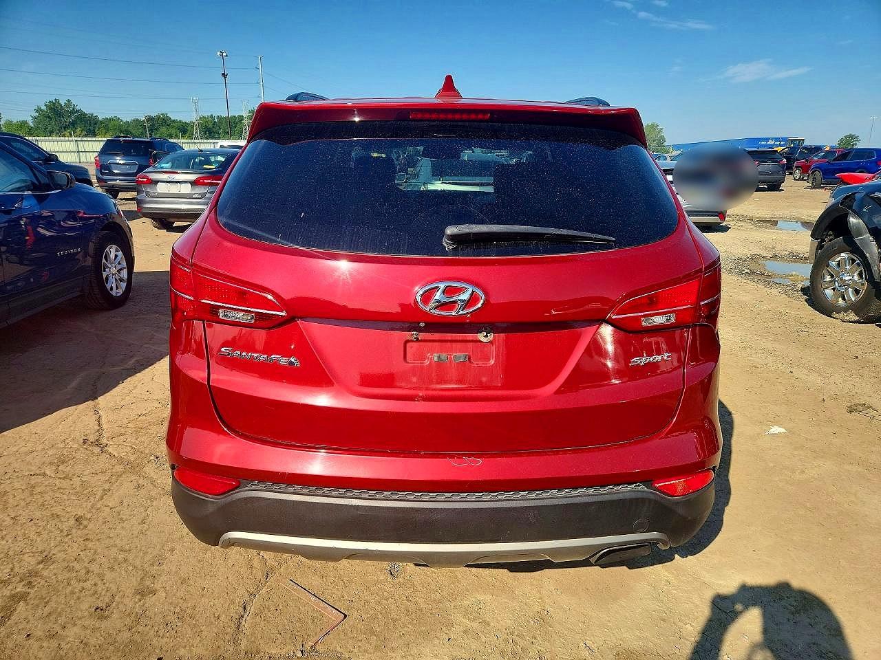 2014 Hyundai Santa Fe Sport 2.4l Red vin: 5XYZU3LB3EG153340