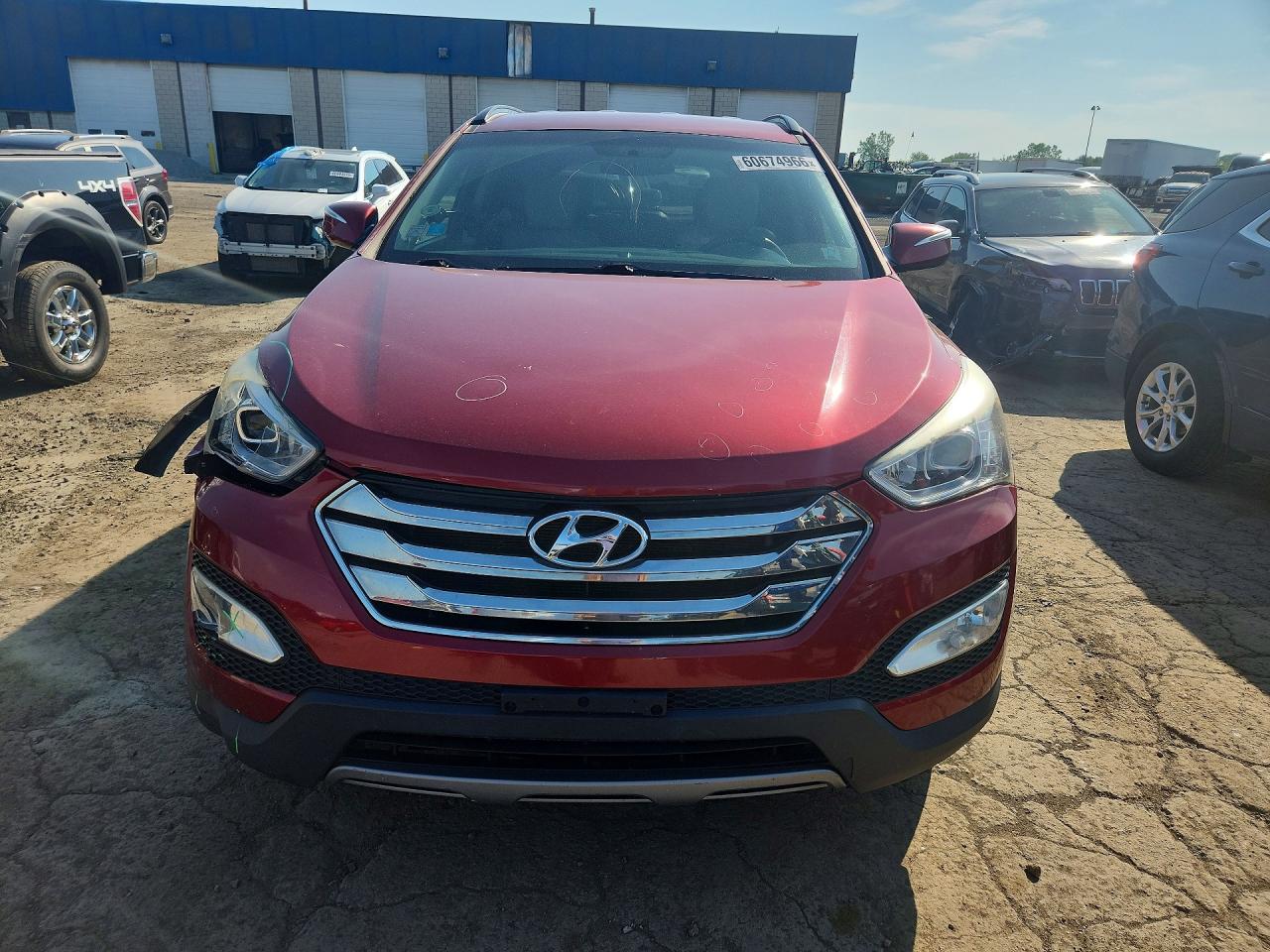 2014 Hyundai Santa Fe Sport 2.4l Red vin: 5XYZU3LB3EG153340