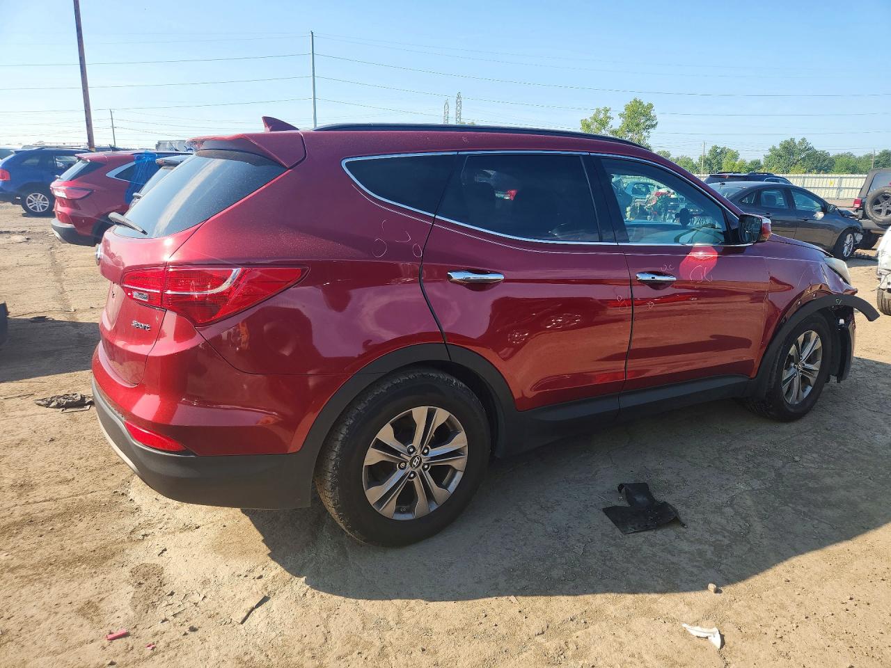 2014 Hyundai Santa Fe Sport 2.4l Red vin: 5XYZU3LB3EG153340