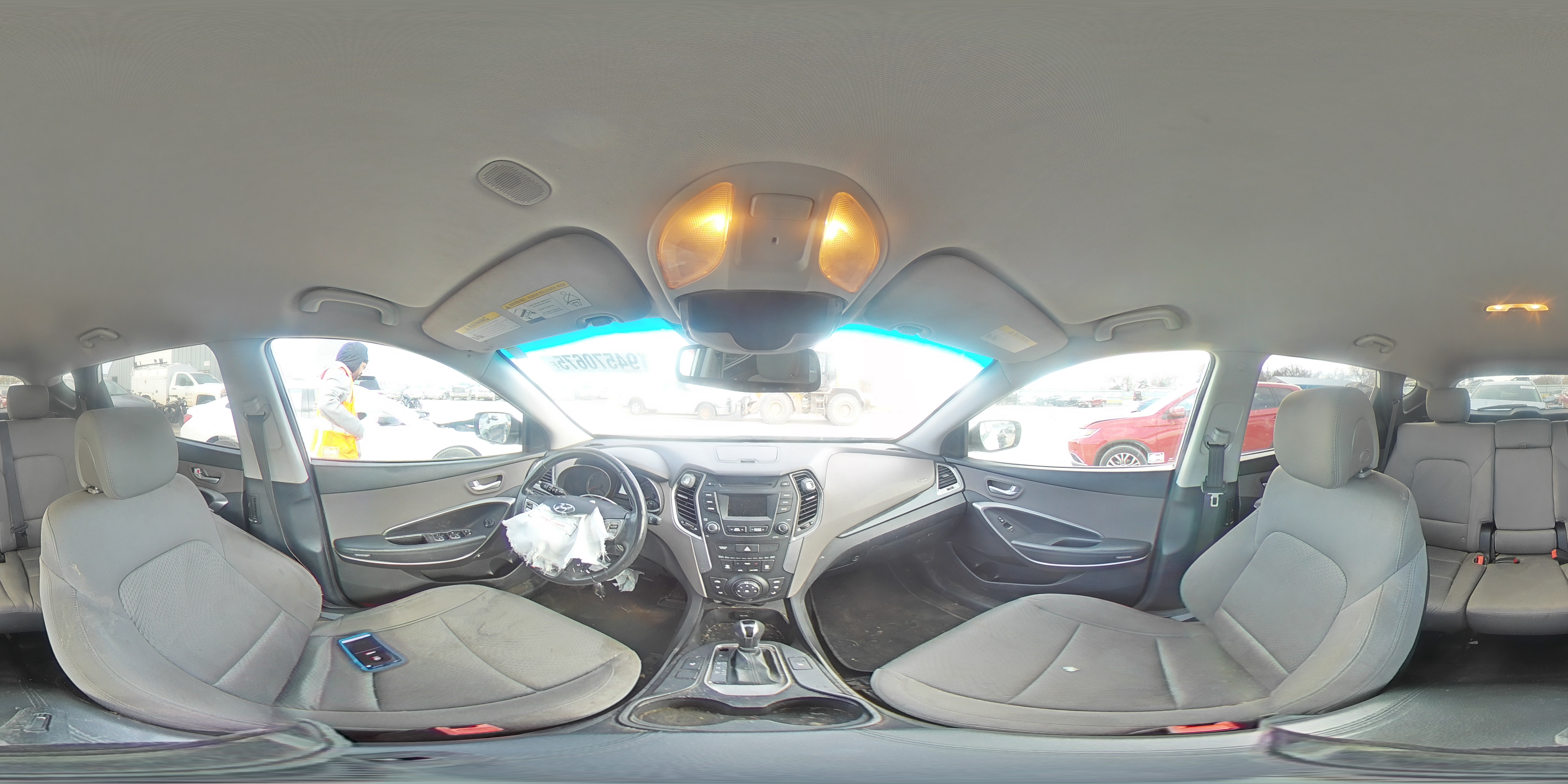 2014 Hyundai Santa Fe Sport 2.4l White vin: 5XYZU3LB3EG167657