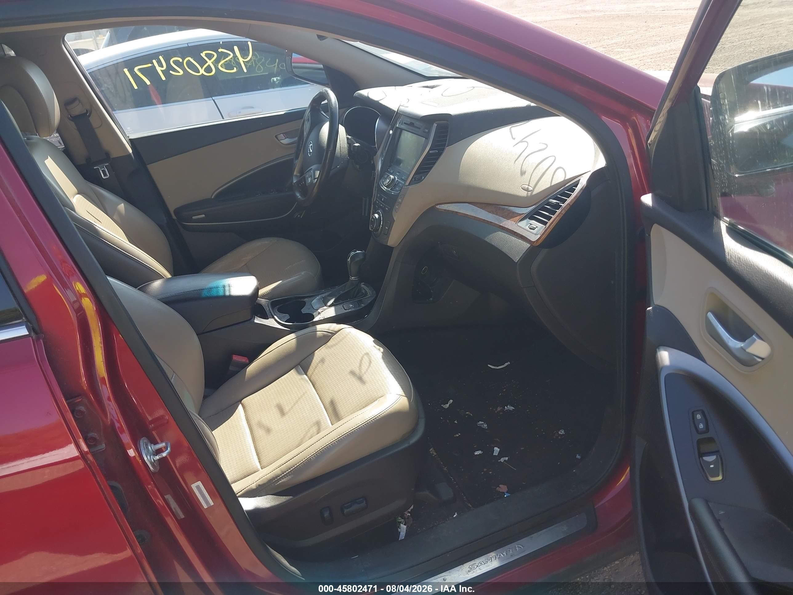 2014 Hyundai Santa Fe Sport 2.4l Красный vin: 5XYZU3LB3EG174821