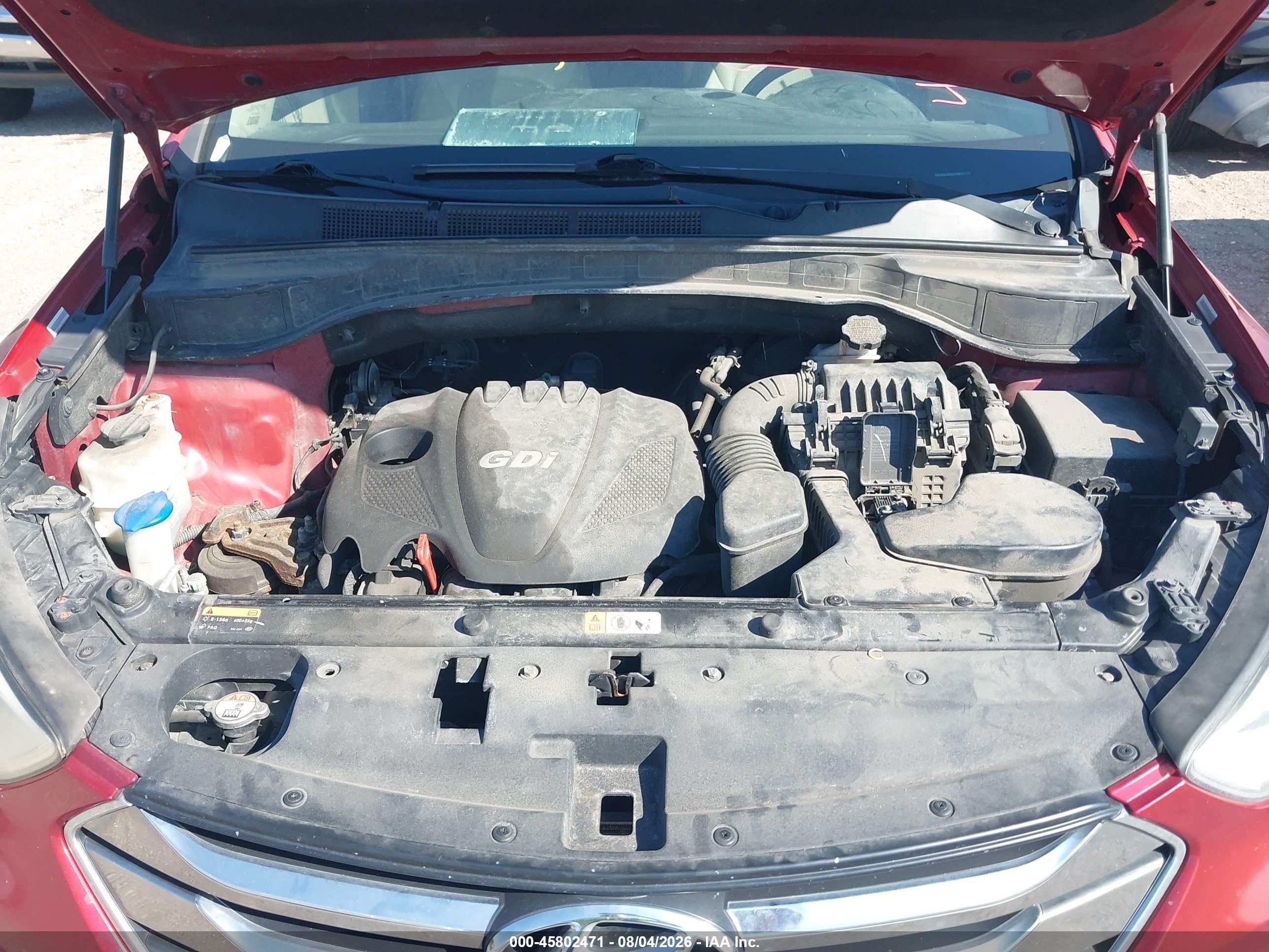2014 Hyundai Santa Fe Sport 2.4l Красный vin: 5XYZU3LB3EG174821