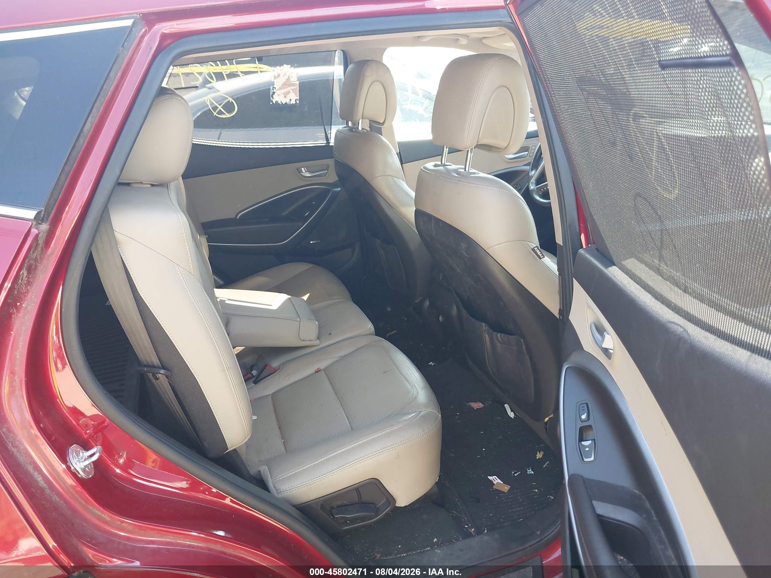 2014 Hyundai Santa Fe Sport 2.4l Красный vin: 5XYZU3LB3EG174821