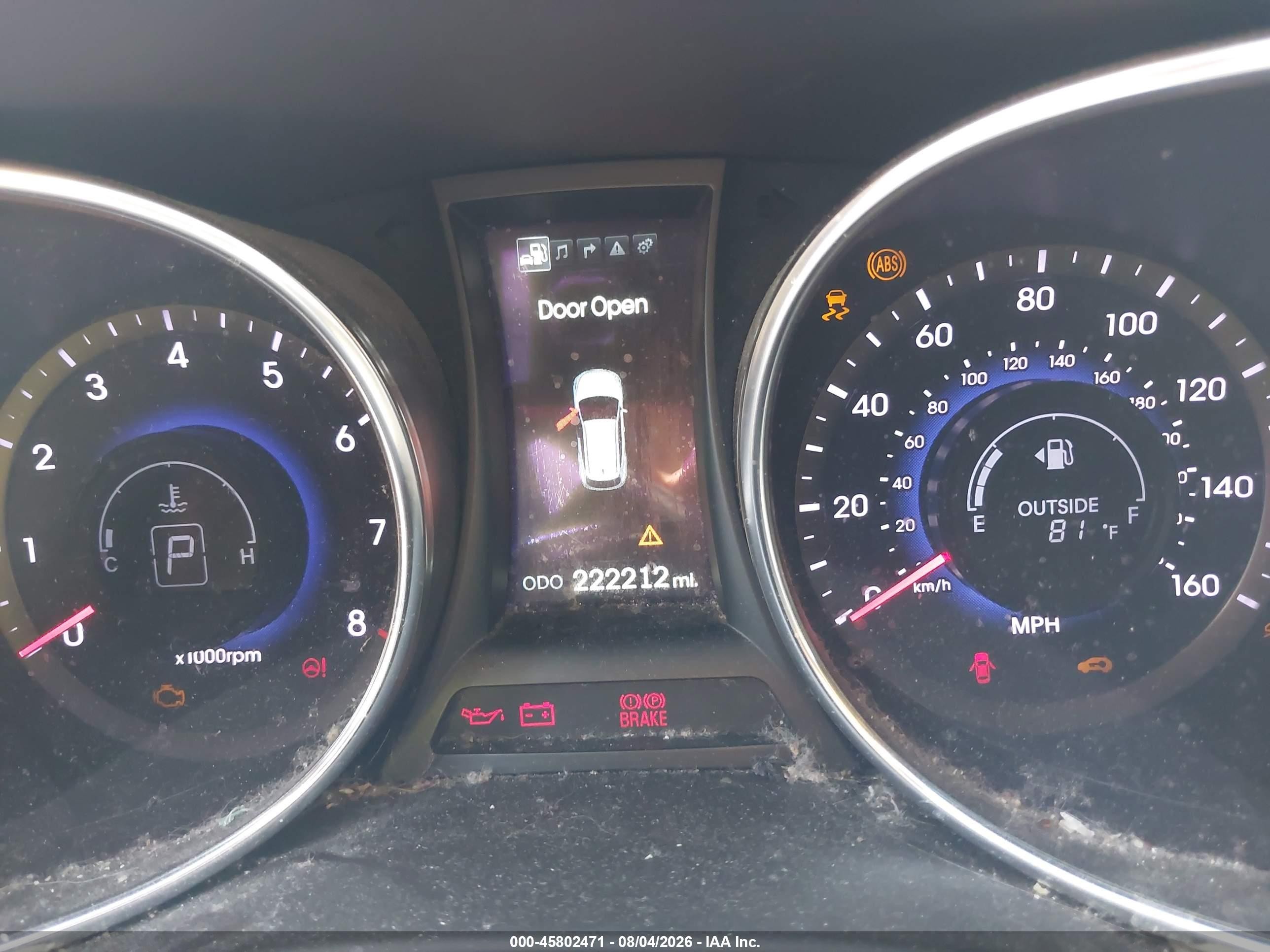 2014 Hyundai Santa Fe Sport 2.4l Красный vin: 5XYZU3LB3EG174821