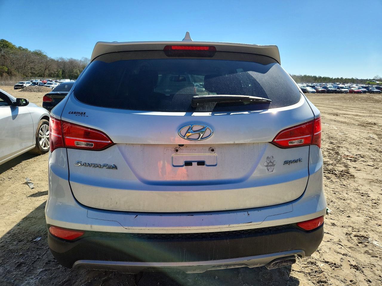 2014 Hyundai Santa Fe Sport 2.4l Silver vin: 5XYZU3LB3EG181302