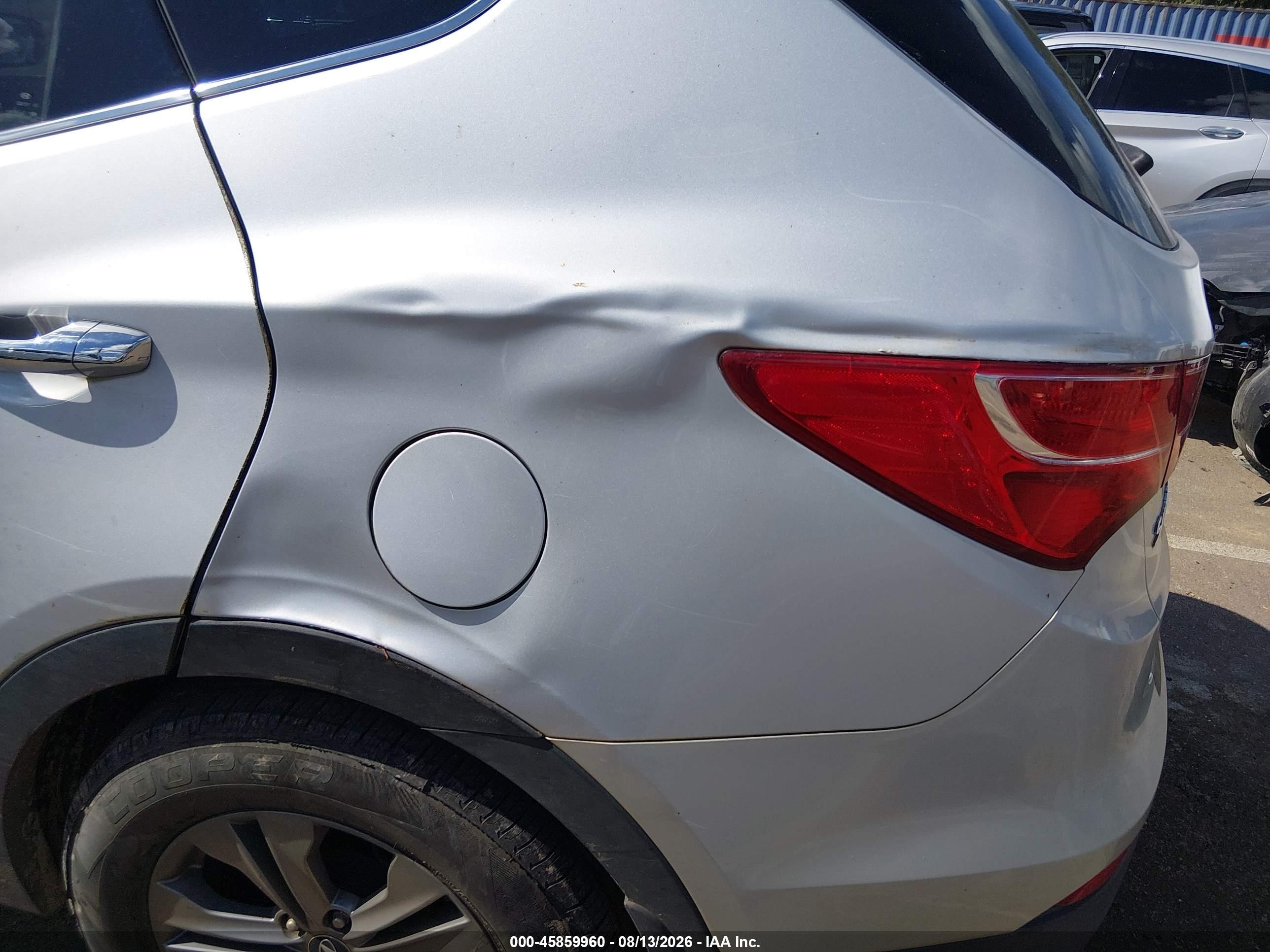 2014 Hyundai Santa Fe Sport 2.4l Silver vin: 5XYZU3LB3EG212998