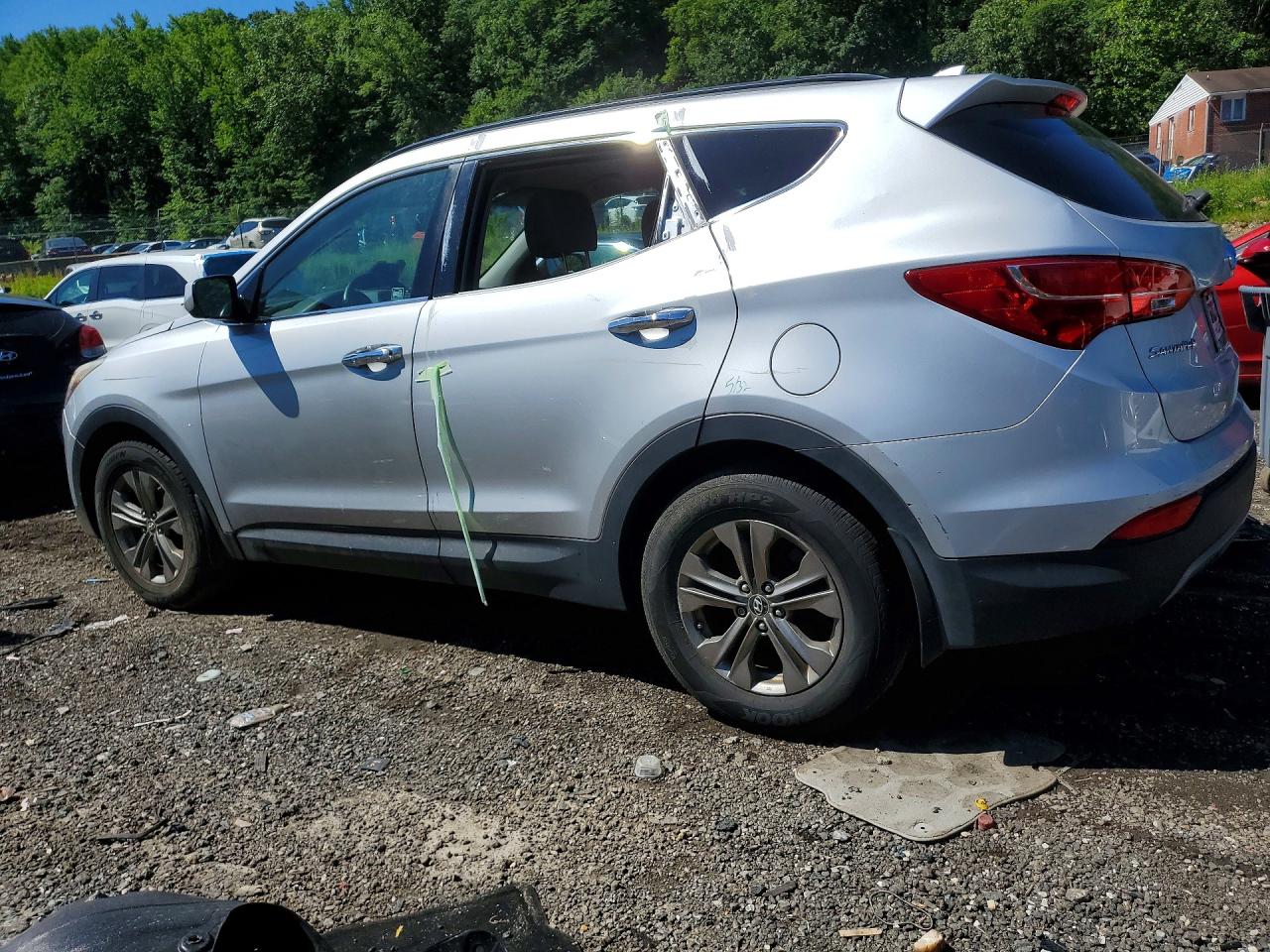 2014 Hyundai Santa Fe Sport 2.4l Silver vin: 5XYZU3LB3EG214167