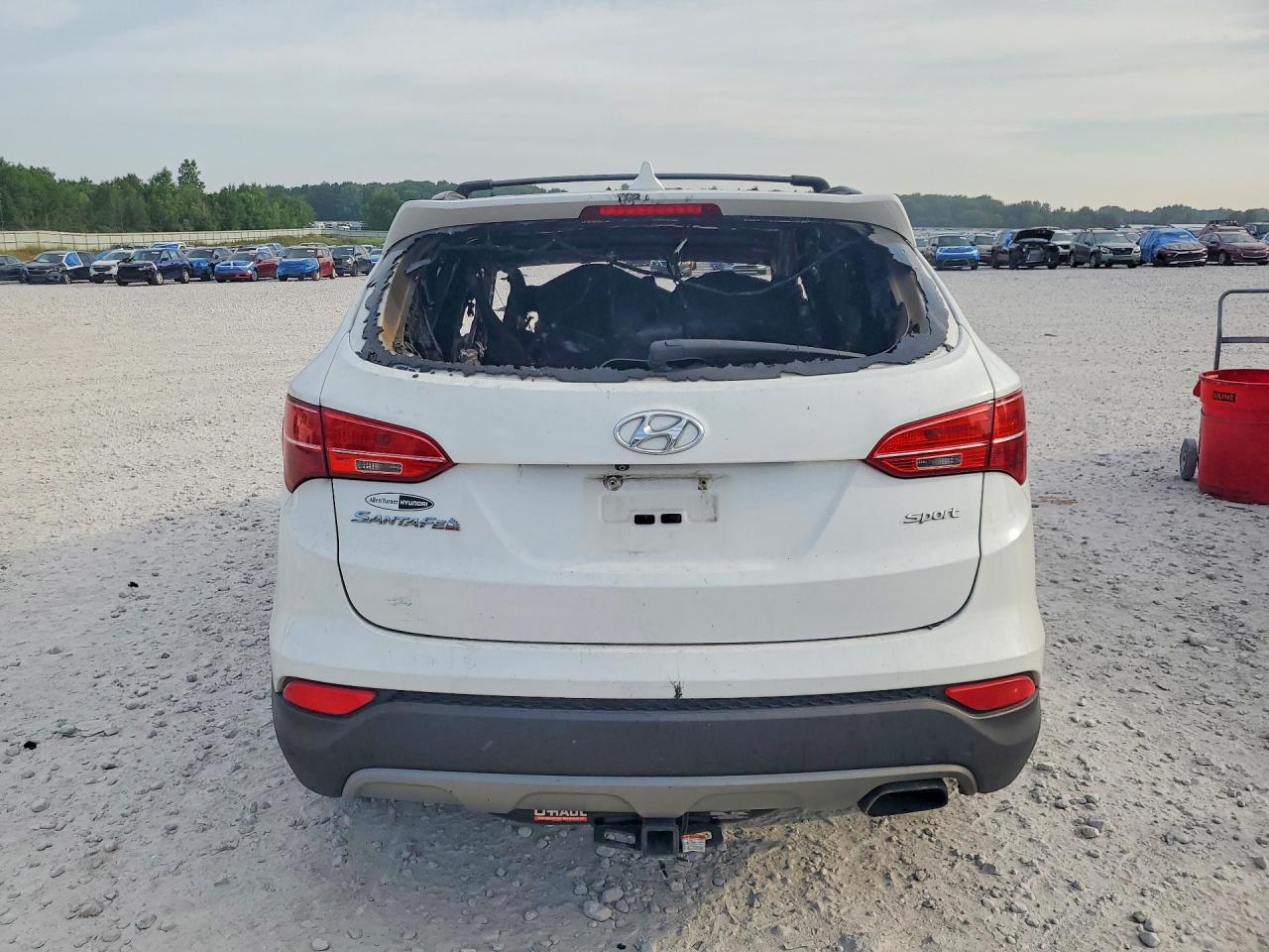 2015 Hyundai Santa Fe Sport 2.4l White vin: 5XYZU3LB3FG238020