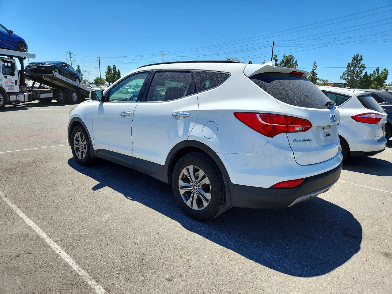2015 Hyundai Santa Fe Sport 2.4l White vin: 5XYZU3LB3FG249499