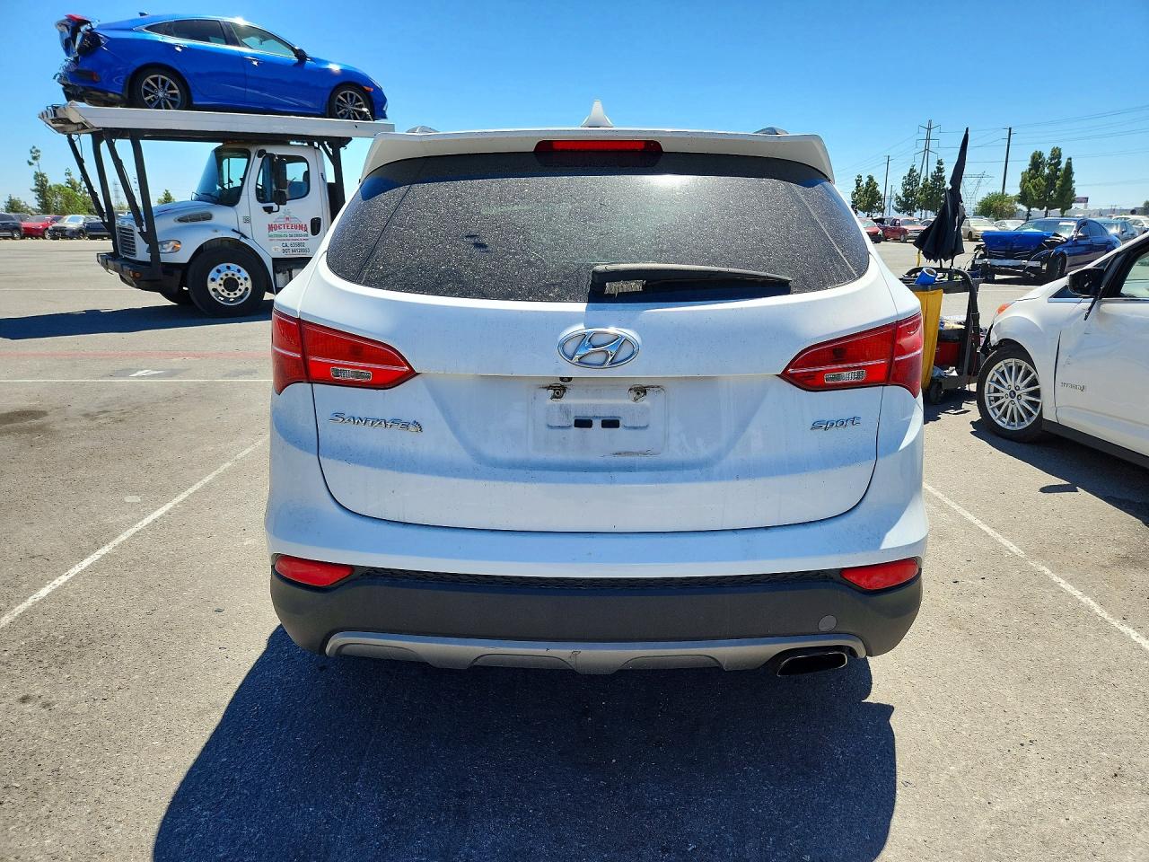 2015 Hyundai Santa Fe Sport 2.4l White vin: 5XYZU3LB3FG249499