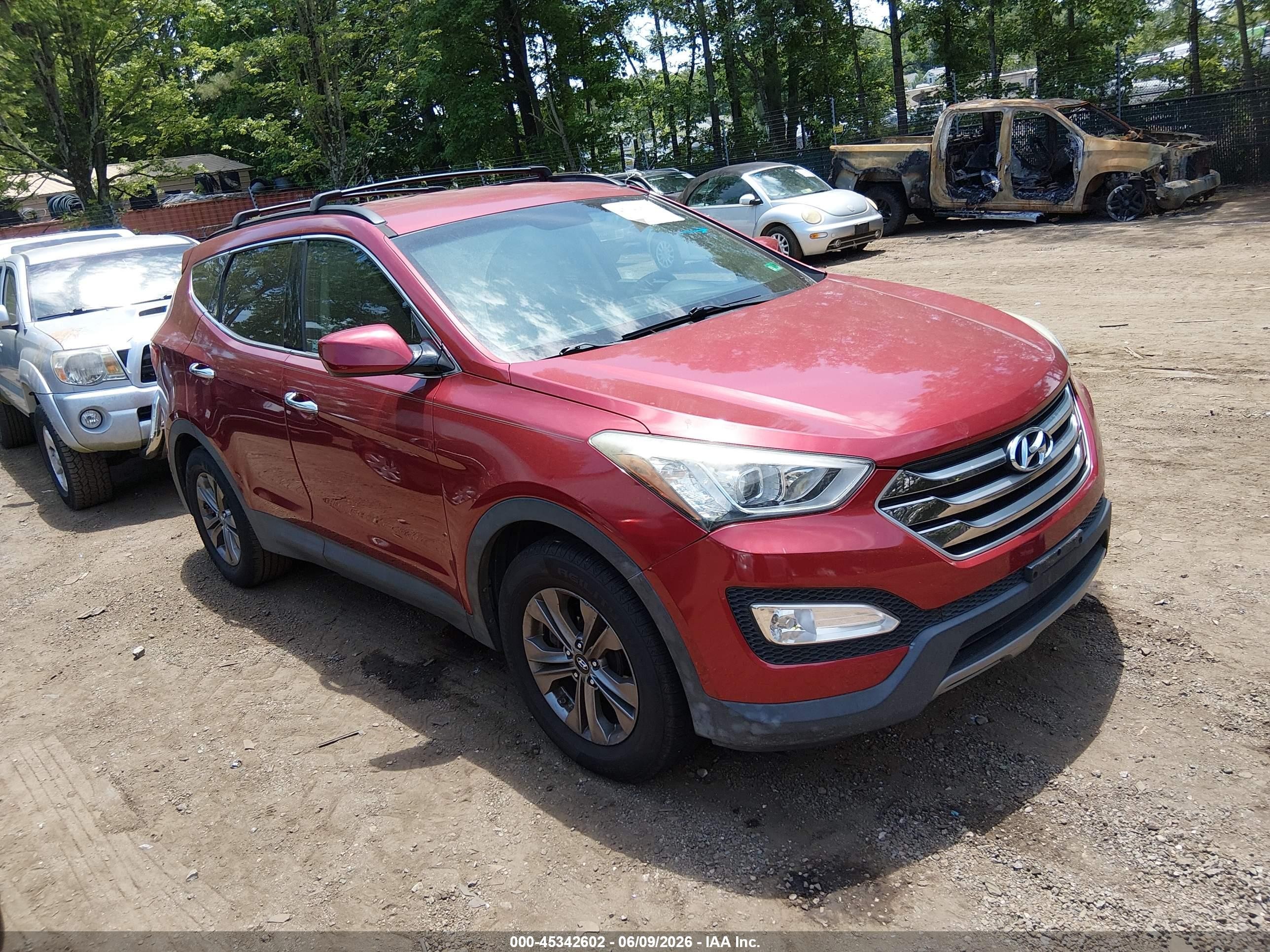 2015 Hyundai Santa Fe Sport 2.4l Красный vin: 5XYZU3LB3FG263368