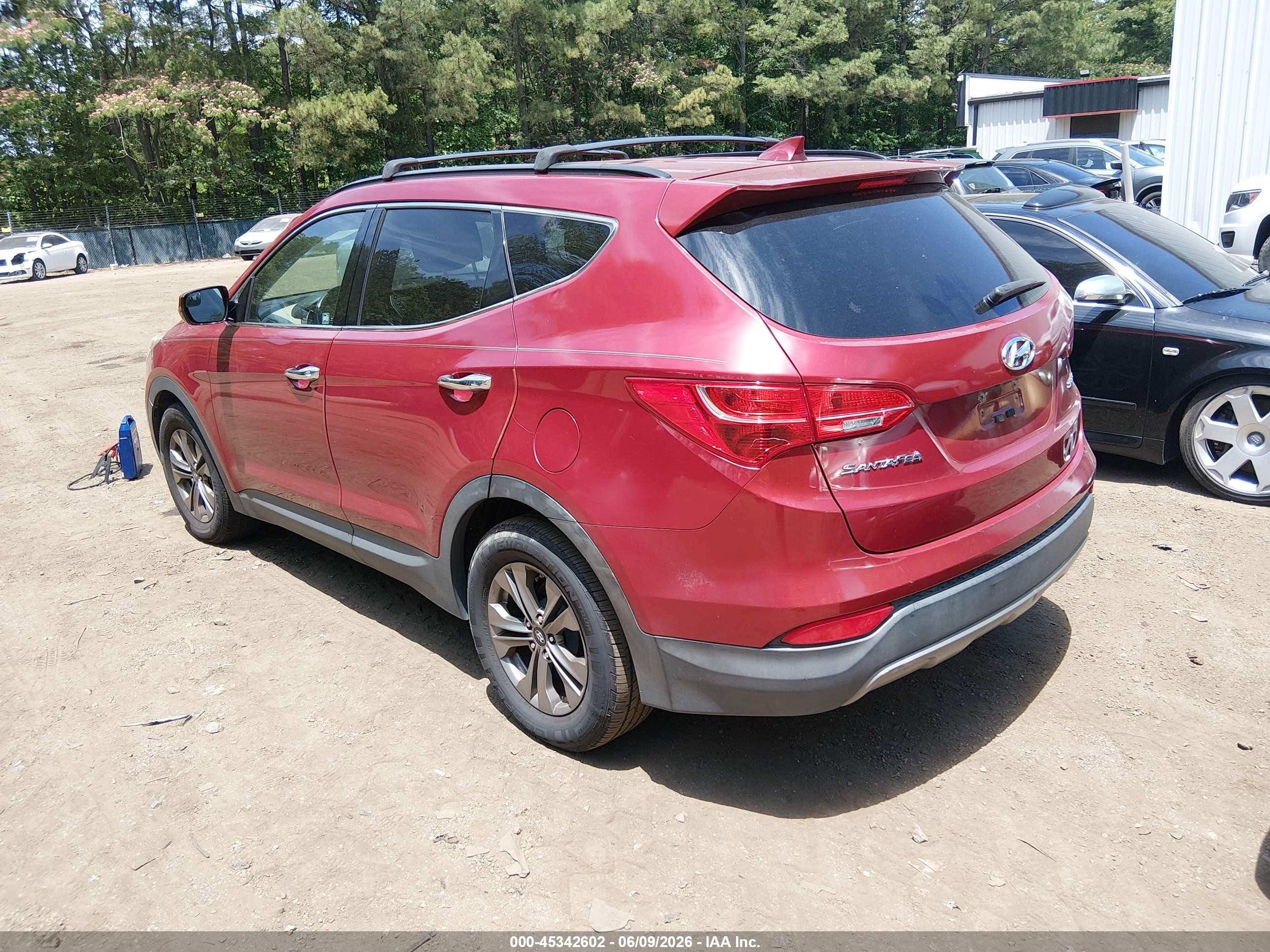 2015 Hyundai Santa Fe Sport 2.4l Красный vin: 5XYZU3LB3FG263368