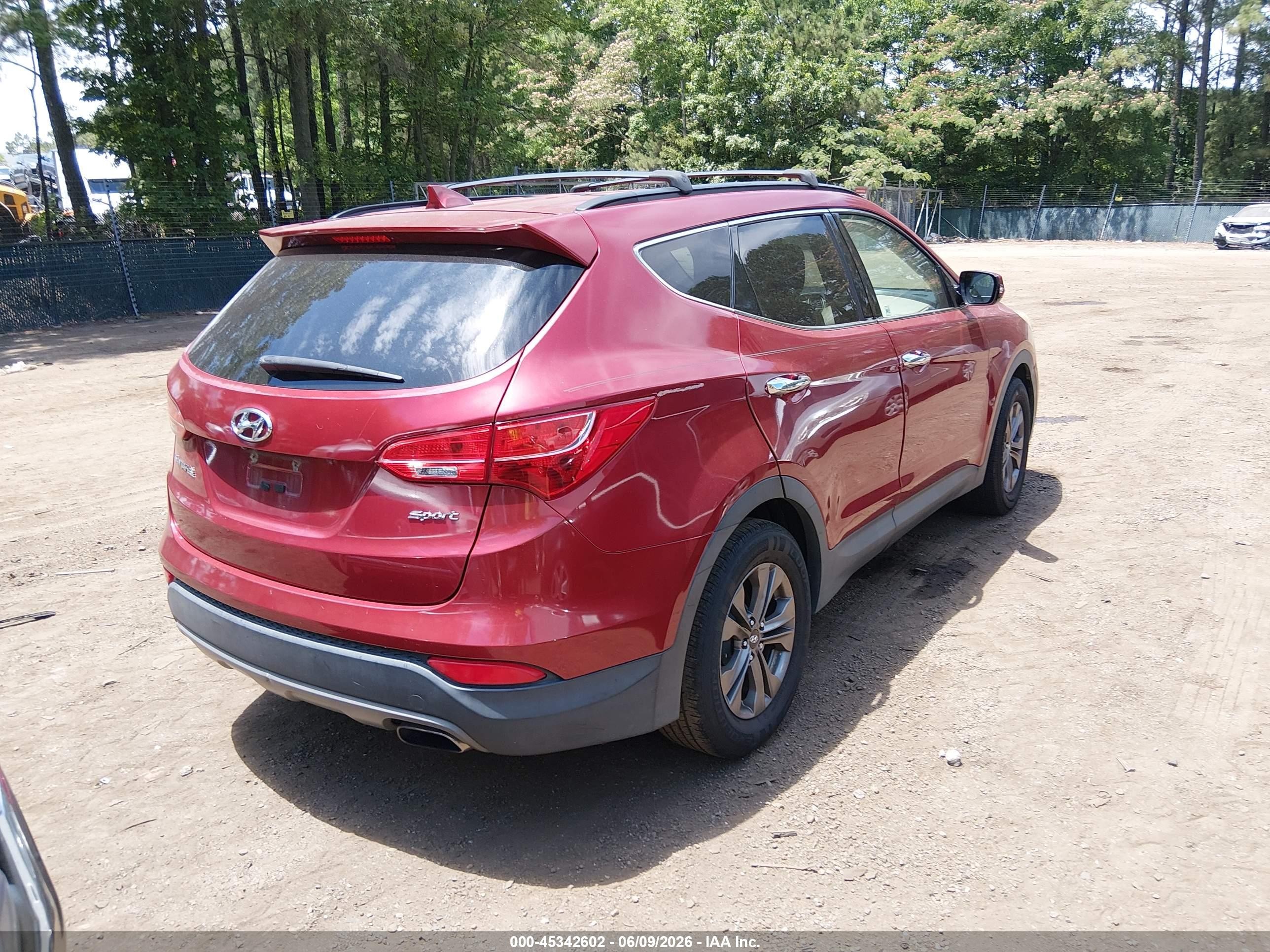 2015 Hyundai Santa Fe Sport 2.4l Красный vin: 5XYZU3LB3FG263368