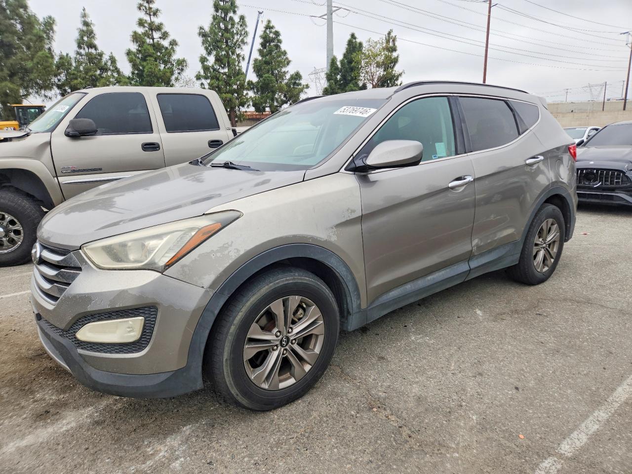 2015 Hyundai Santa Fe Sport 2.4l Gray vin: 5XYZU3LB3FG273396