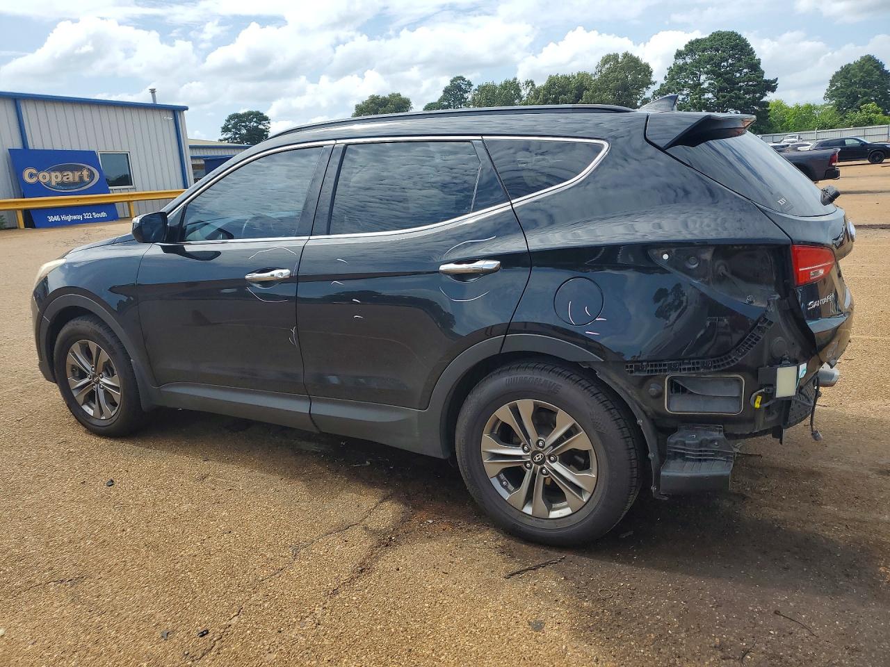 2015 Hyundai Santa Fe Sport 2.4l Black vin: 5XYZU3LB3FG276458