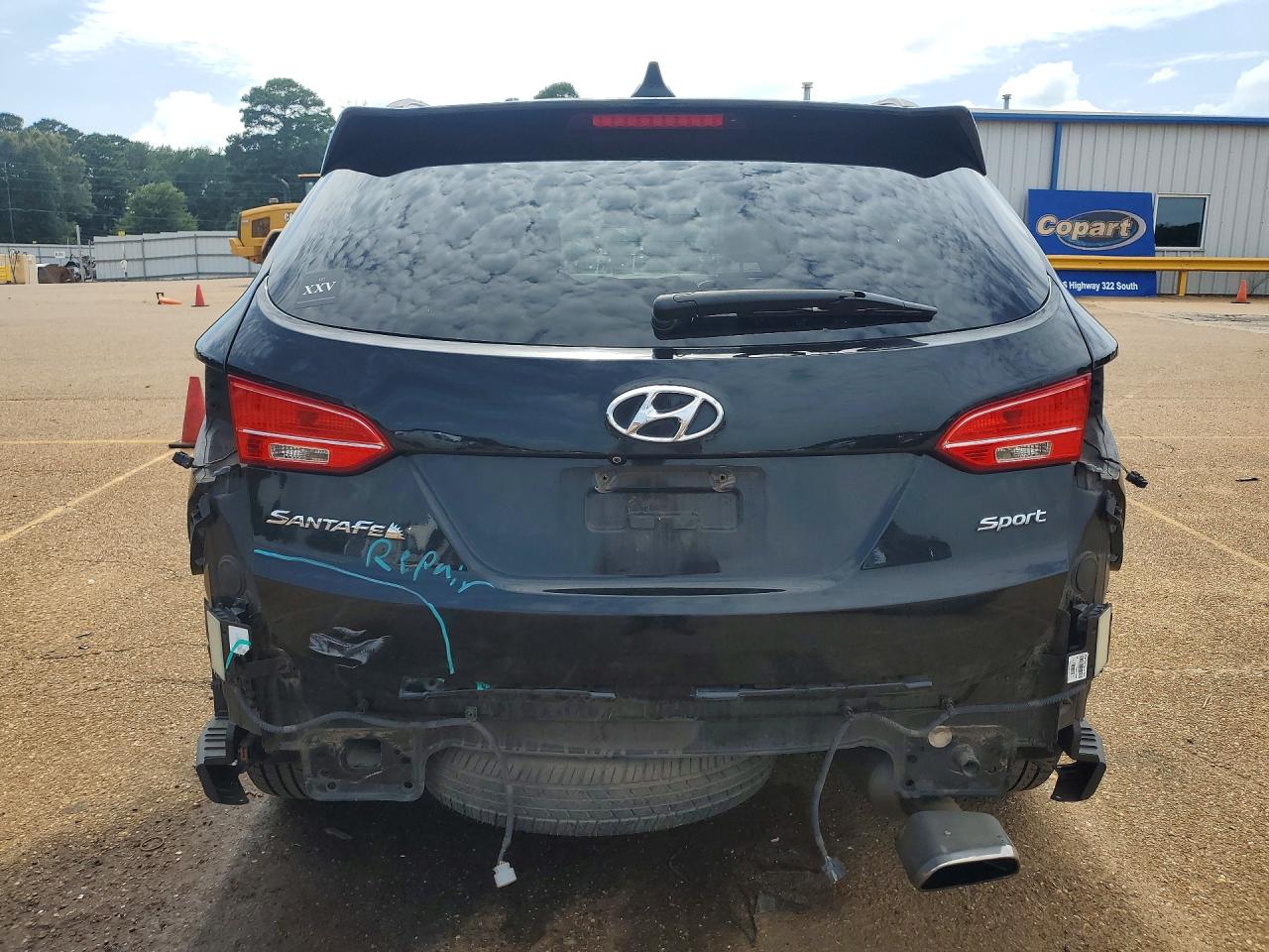 2015 Hyundai Santa Fe Sport 2.4l Black vin: 5XYZU3LB3FG276458