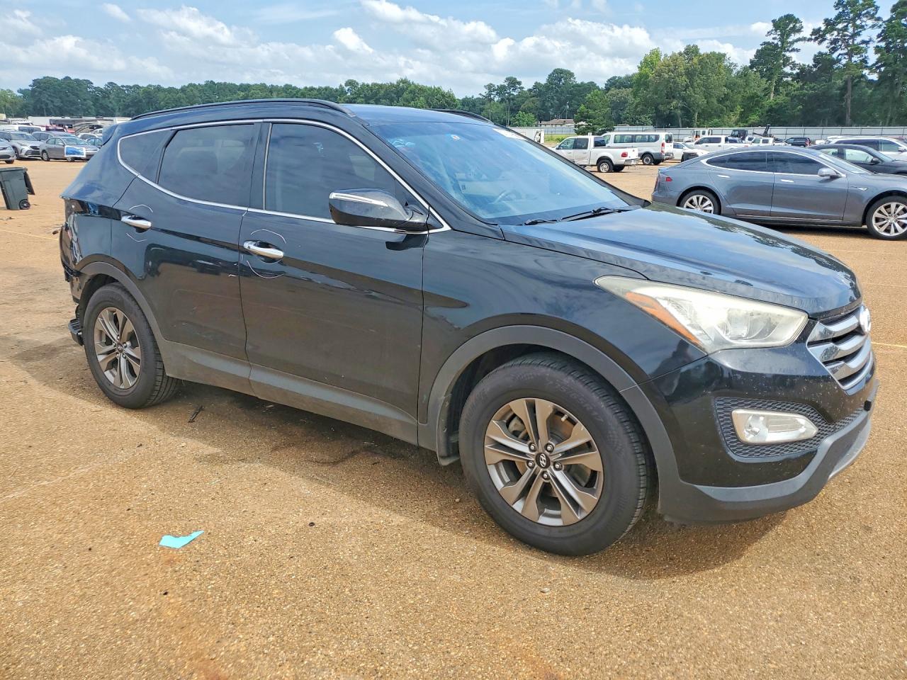 2015 Hyundai Santa Fe Sport 2.4l Black vin: 5XYZU3LB3FG276458