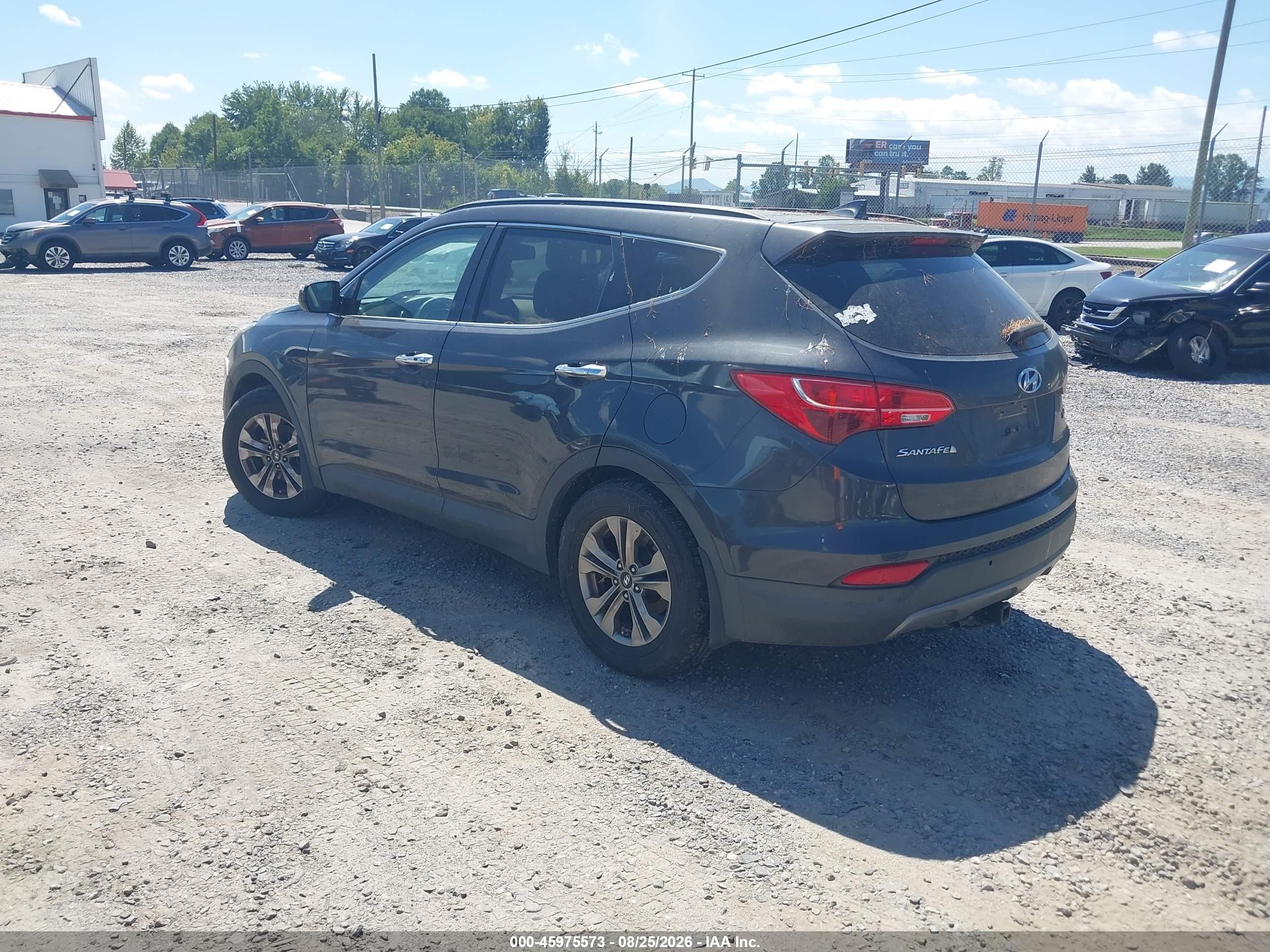 2015 Hyundai Santa Fe Sport 2.4l Gray vin: 5XYZU3LB3FG293115