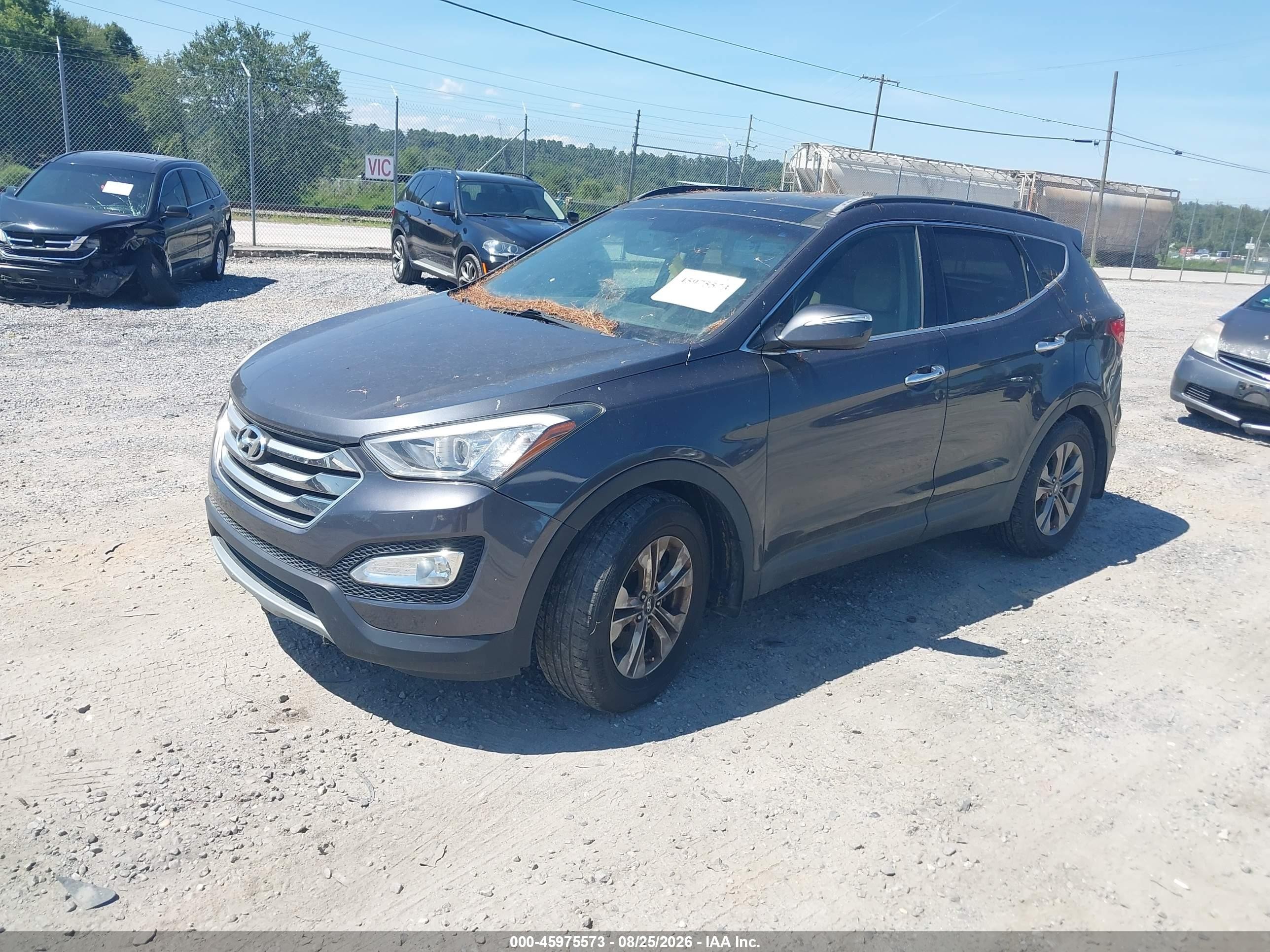 2015 Hyundai Santa Fe Sport 2.4l Gray vin: 5XYZU3LB3FG293115