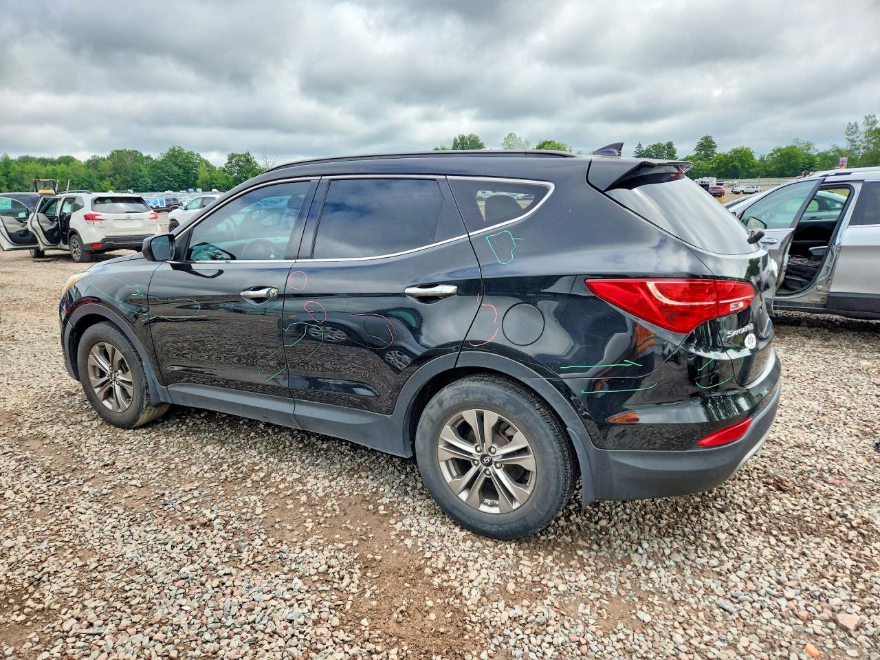 2015 Hyundai Santa Fe Sport 2.4l Black vin: 5XYZU3LB3FG299822