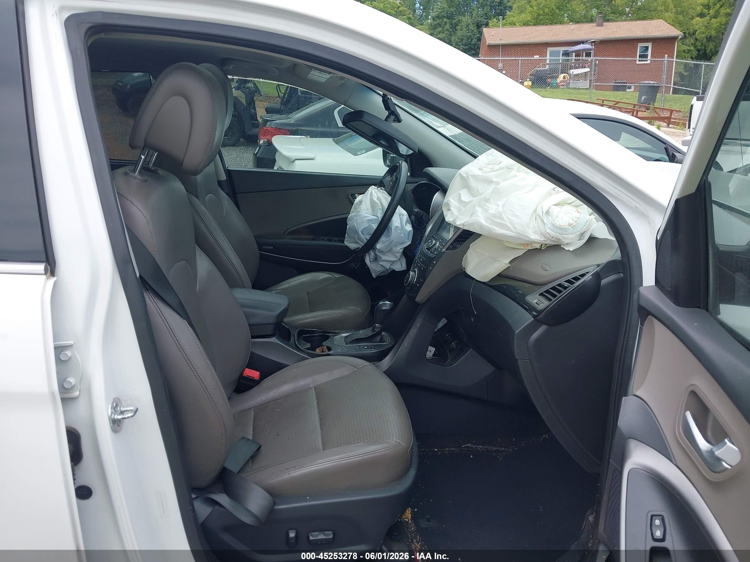 2013 Hyundai Santa Fe Sport Белый vin: 5XYZU3LB4DG007897