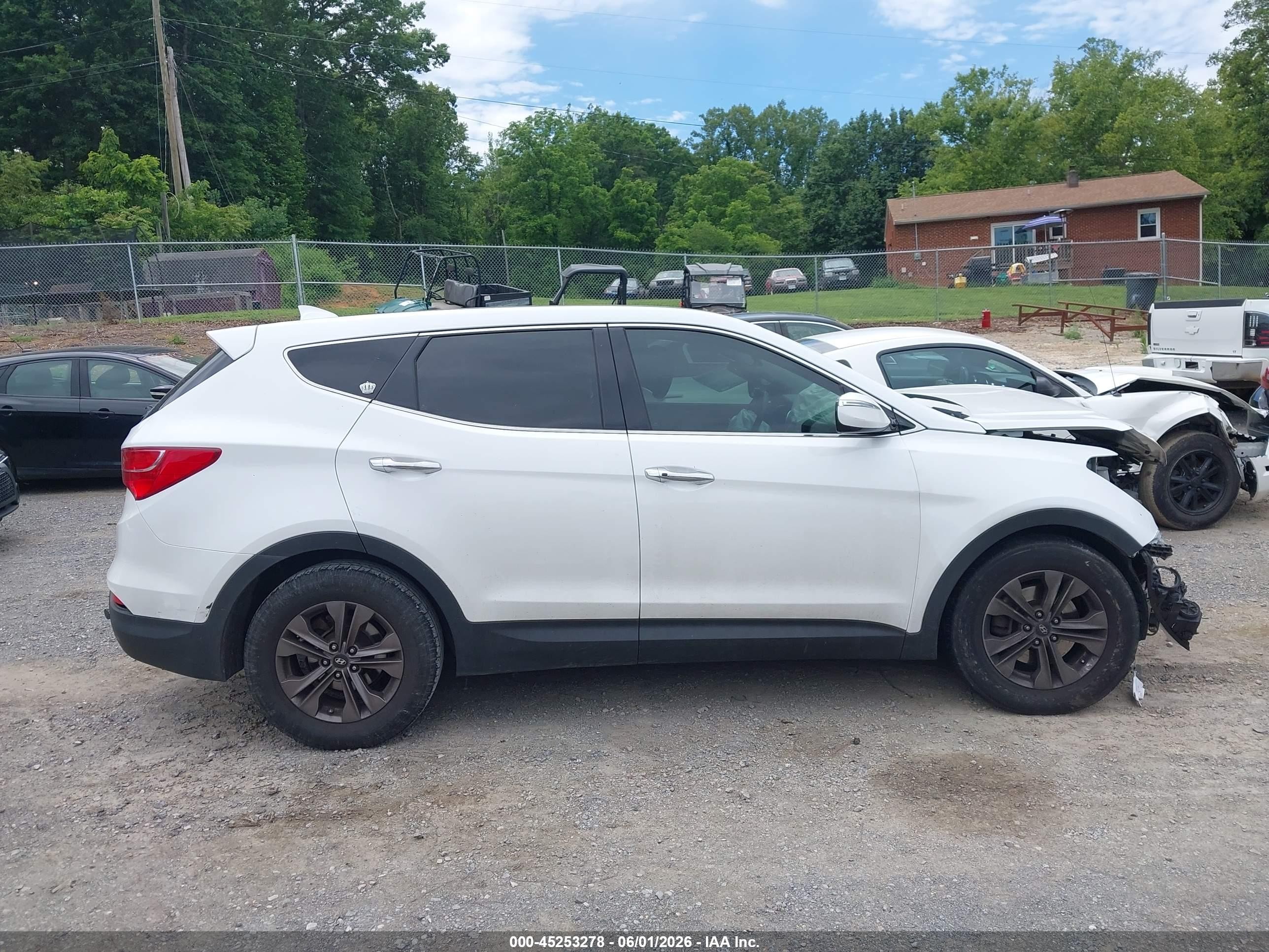 2013 Hyundai Santa Fe Sport Белый vin: 5XYZU3LB4DG007897